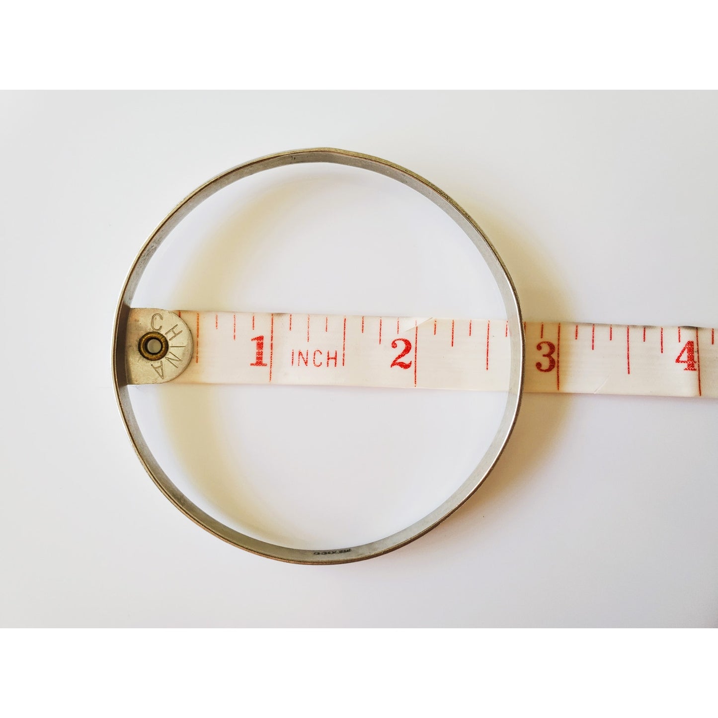 Vintage Silver Tone Mexico Bangle Bracelet