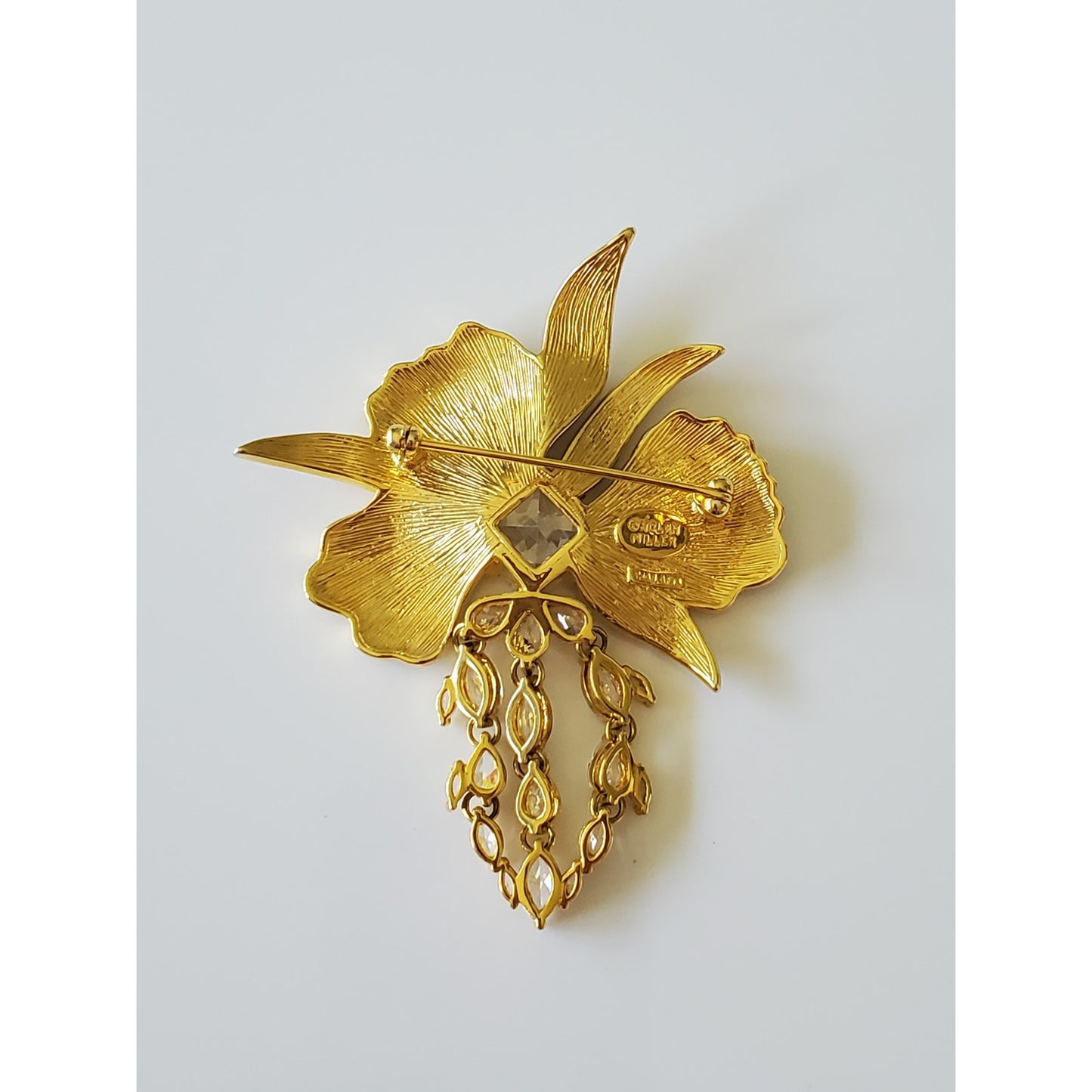 Vintage Nolan Miller Orchid Brooch
