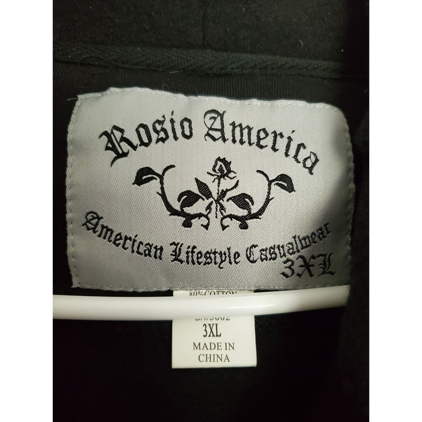 Black Rosio America Graphic Hoodie