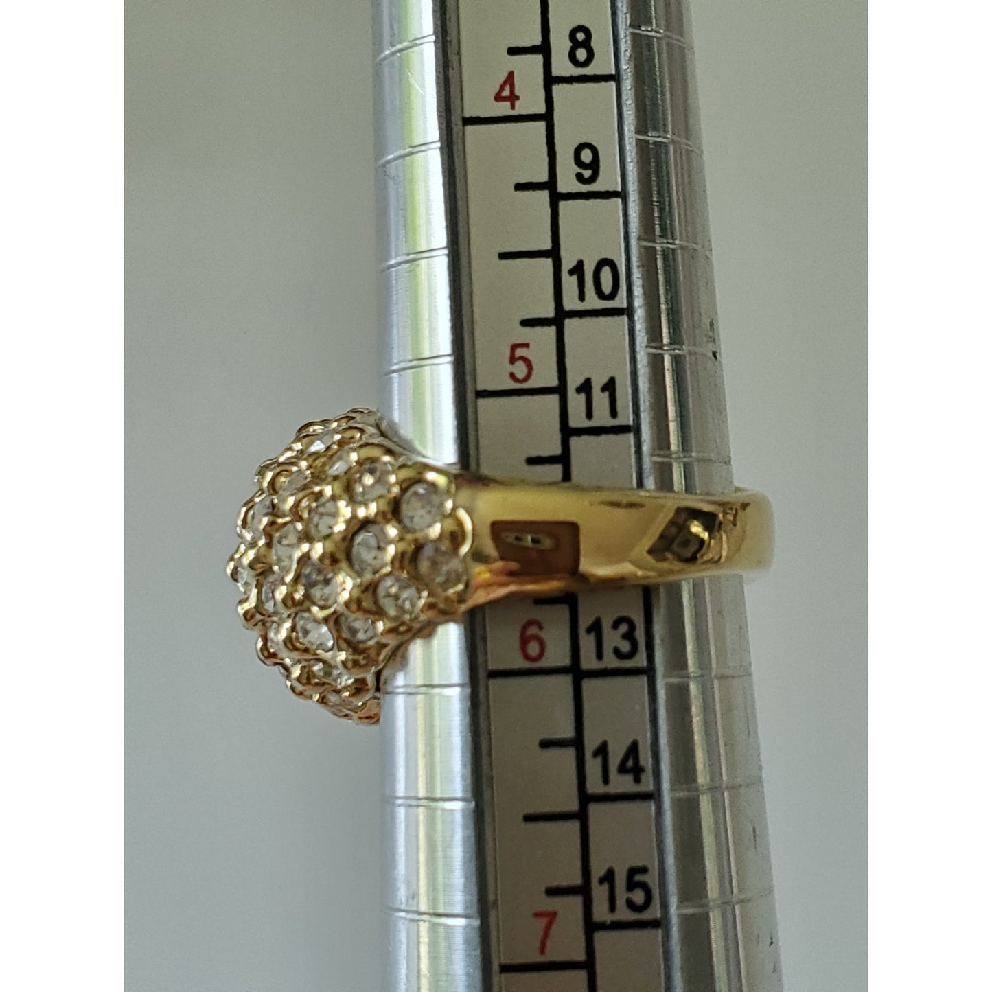 Vintage Lot of 2 Rhinestone Costume Rings