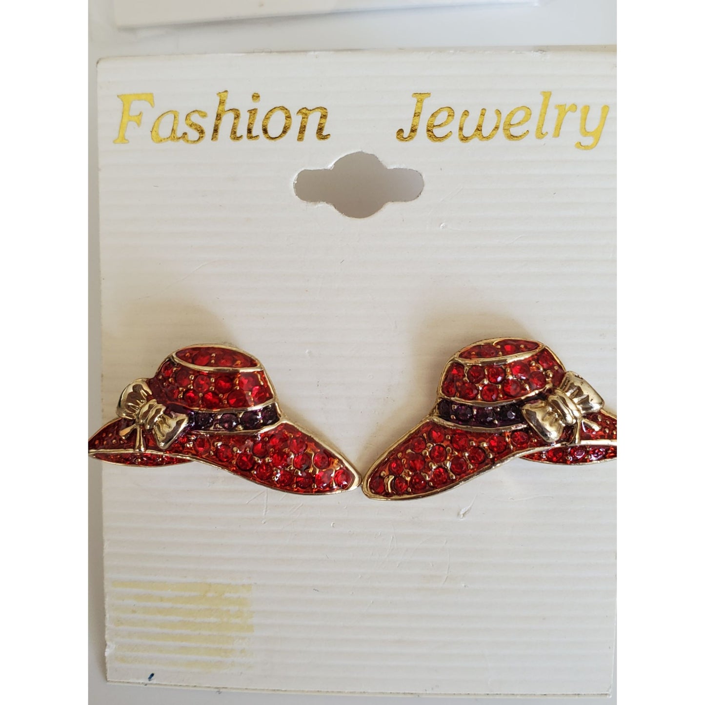 Red Hat Society Brooch and Earring Lot