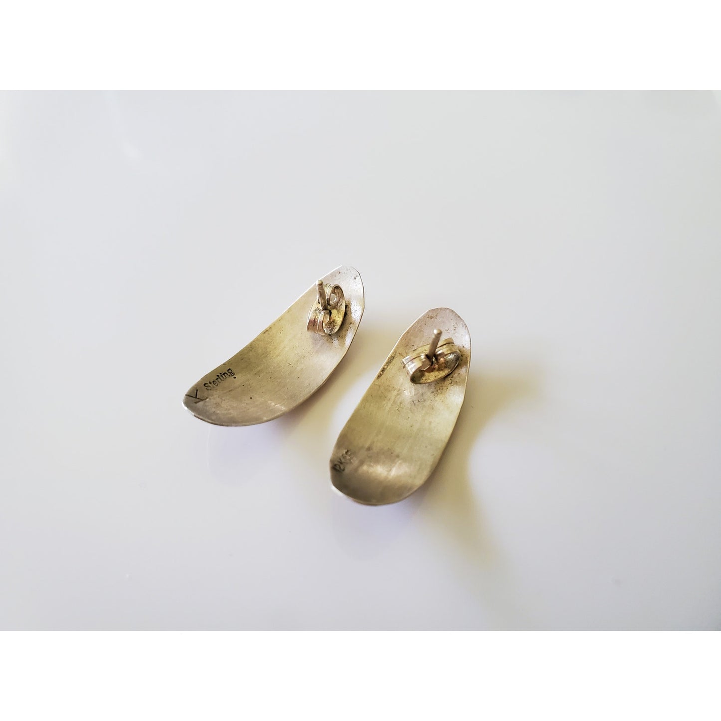 Vintage Sterling Silver and 12K Gold Filled Necklace and Earring Set