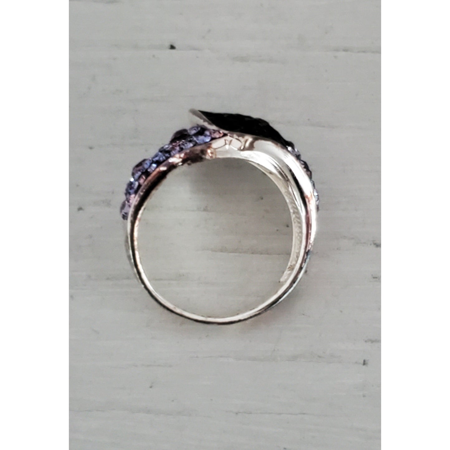 JCM Brass Enamel and CZ Ring