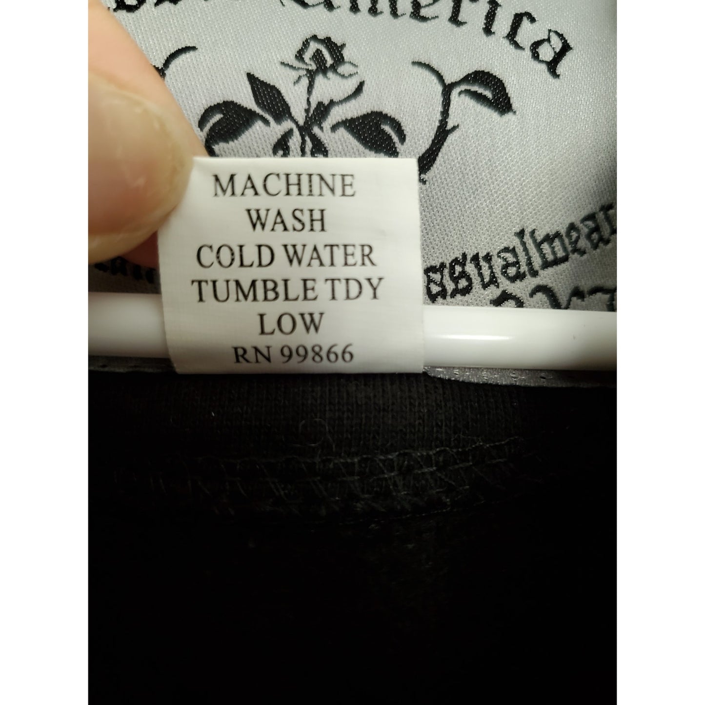 Black Rosio America Graphic Hoodie