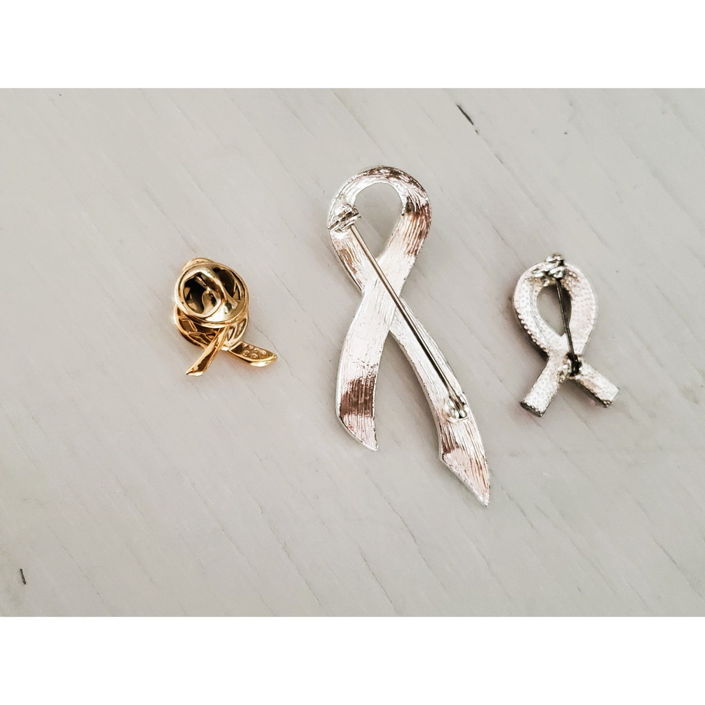 Vintage Lot of Breast Cancer Awareness Brooches
