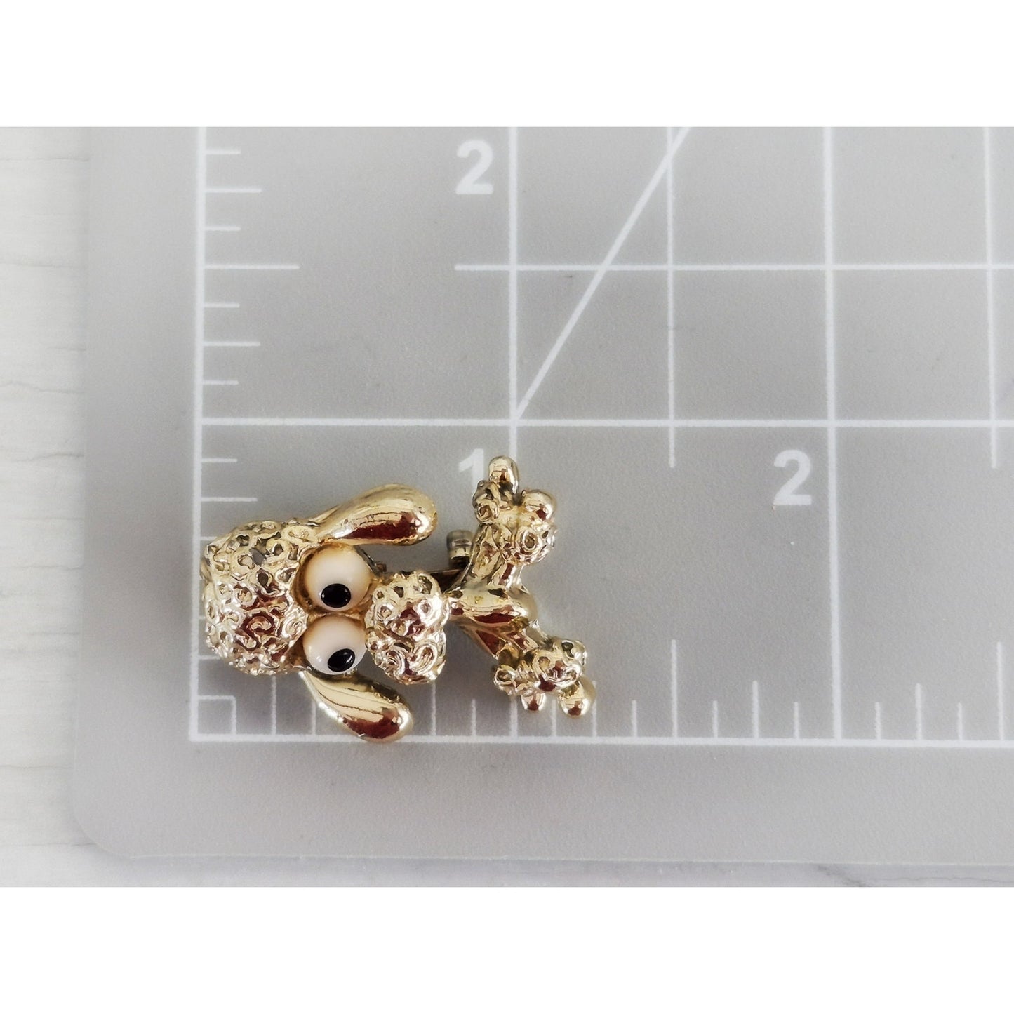 Pair of Vintage Gerry's Poodle Puppy Pin Brooch Set