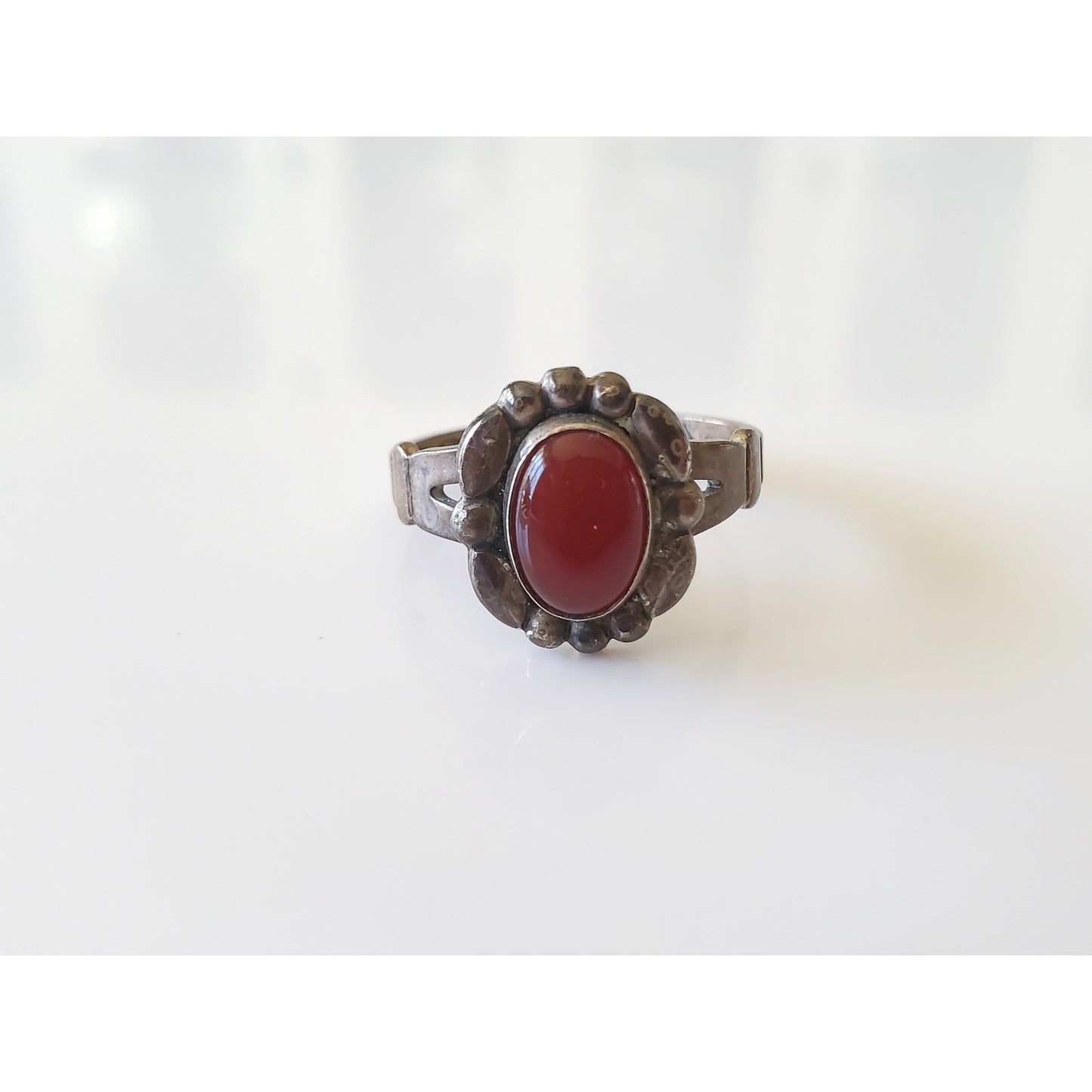 Vintage Sterling Silver Carnelian