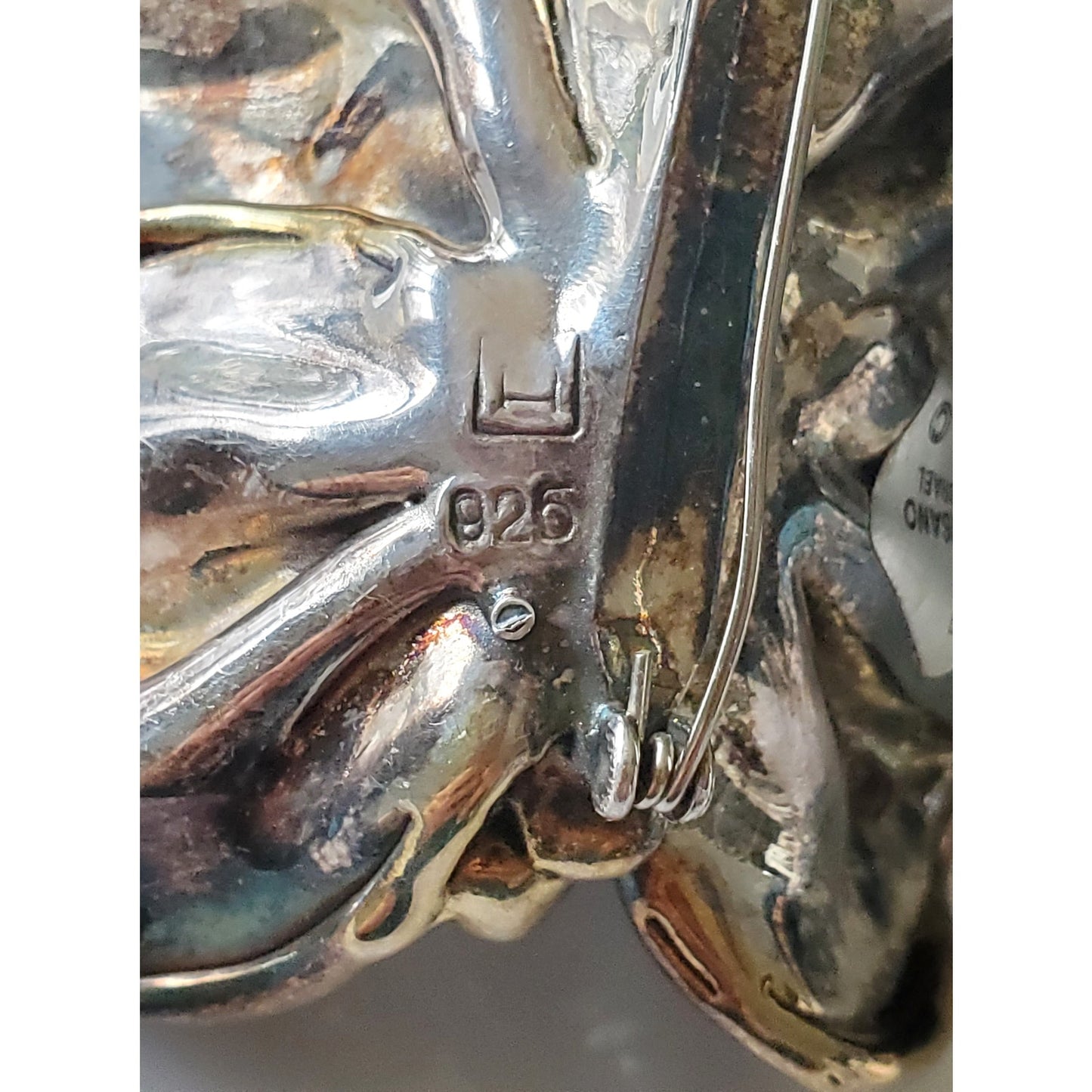 Varsano Israel Large Sterling Silver Electroform Butterfly Brooch