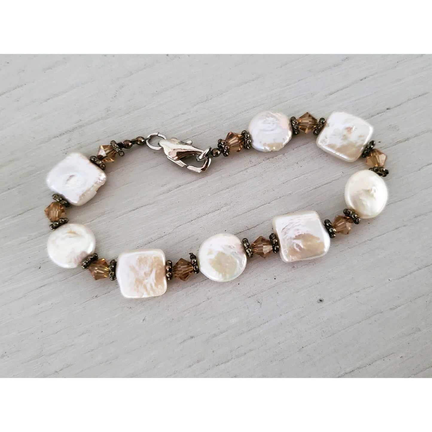Cultured Pearl and Beaded Bracelet