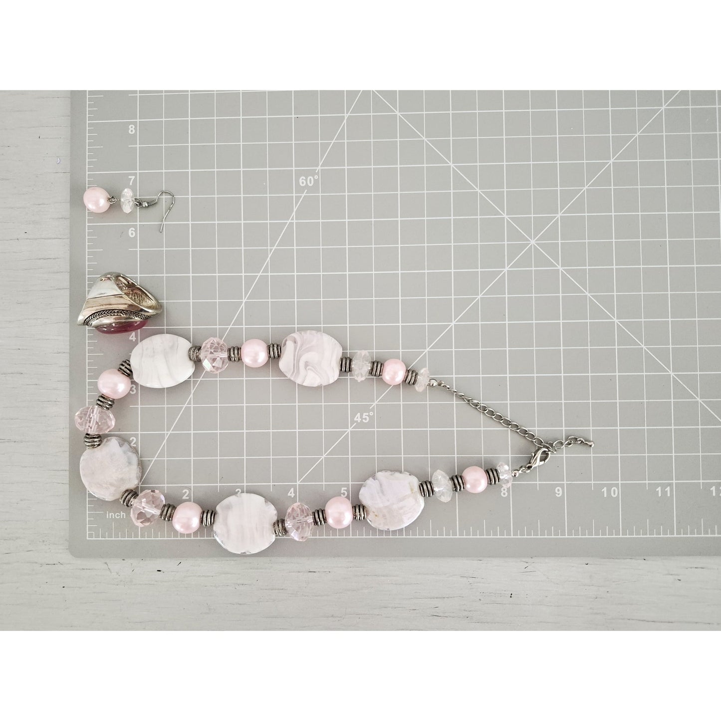Vintage Pink Jewelry Set