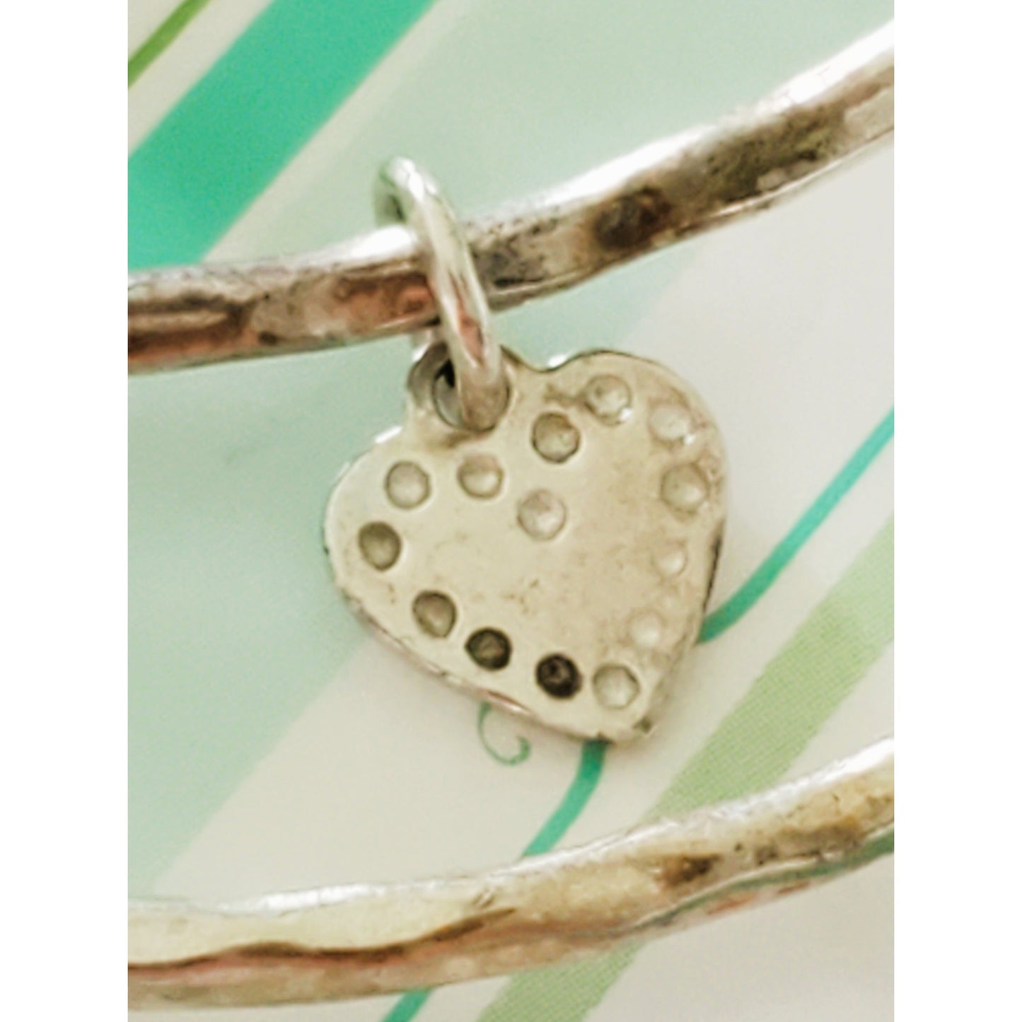 Stella and Dot Lot of 3 Silver Faux Turqouise Bracelets
