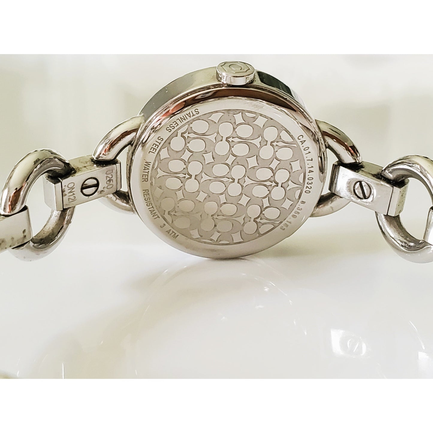 Vintage Silver Tone Coach Watch