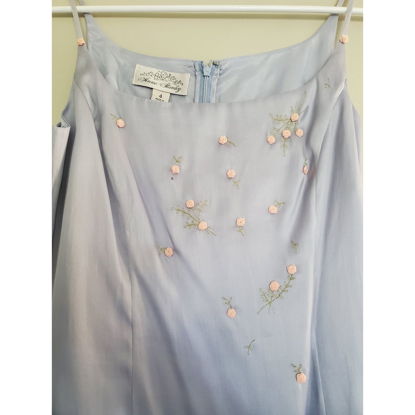 Anne Stanley Light Blue Mini Dress