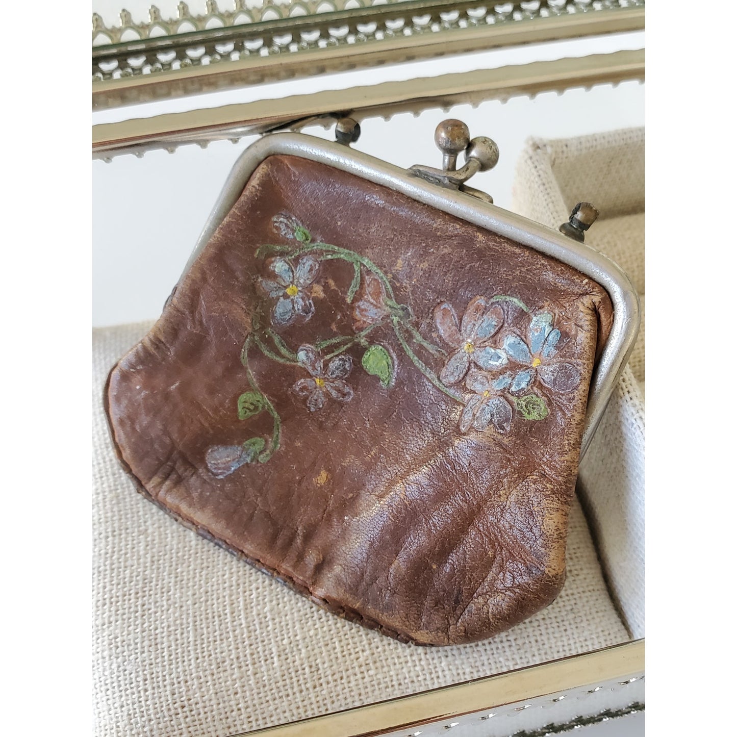 Vintage Leather Coin Purse