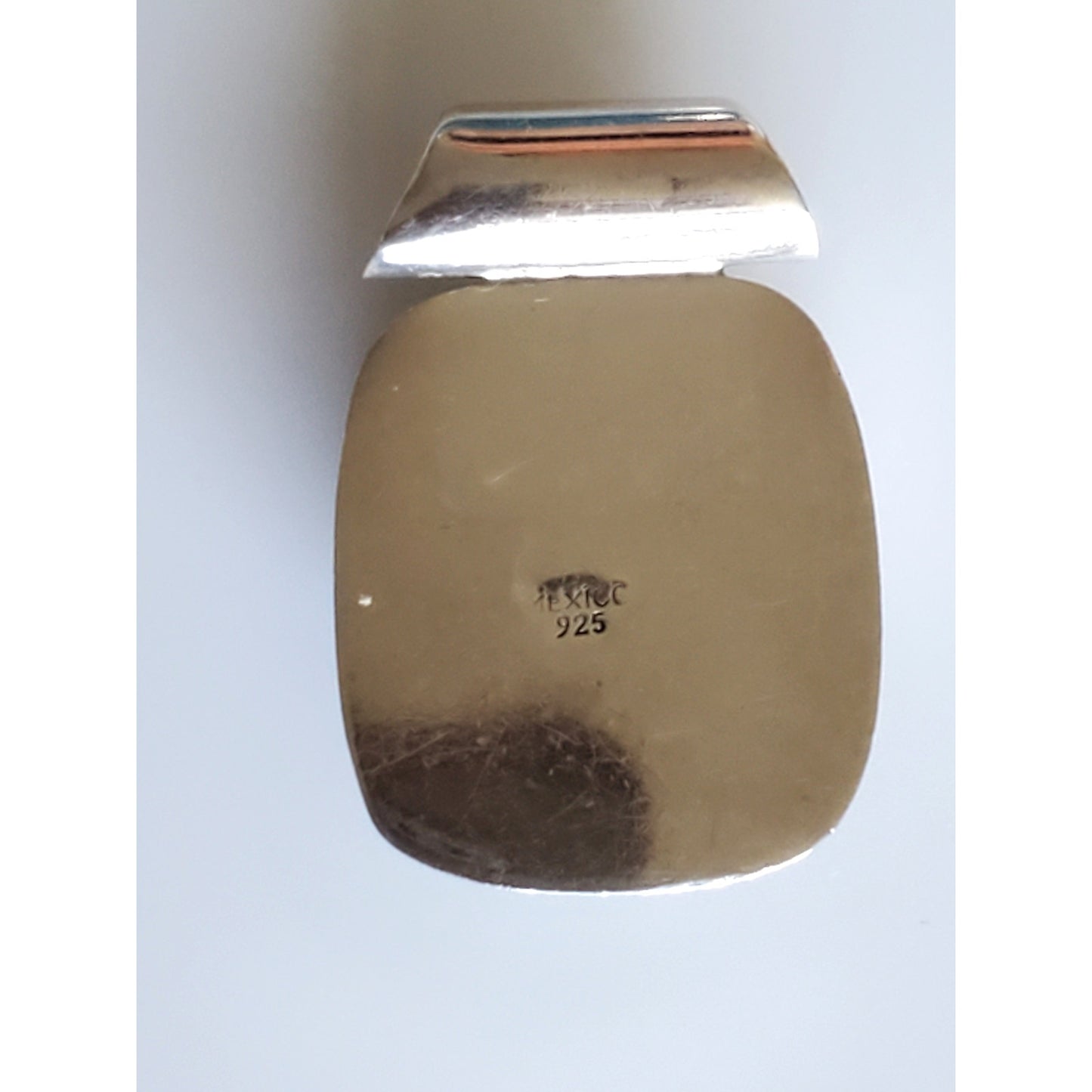 Vintage Sterling Silver Lapis Square Pendant