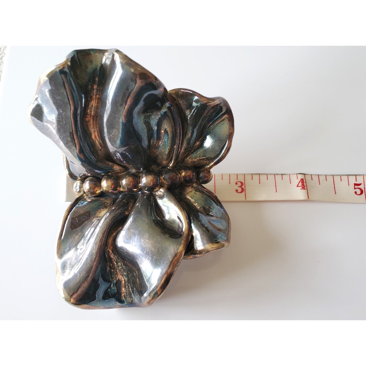 Varsano Israel Large Sterling Silver Electroform Butterfly Brooch