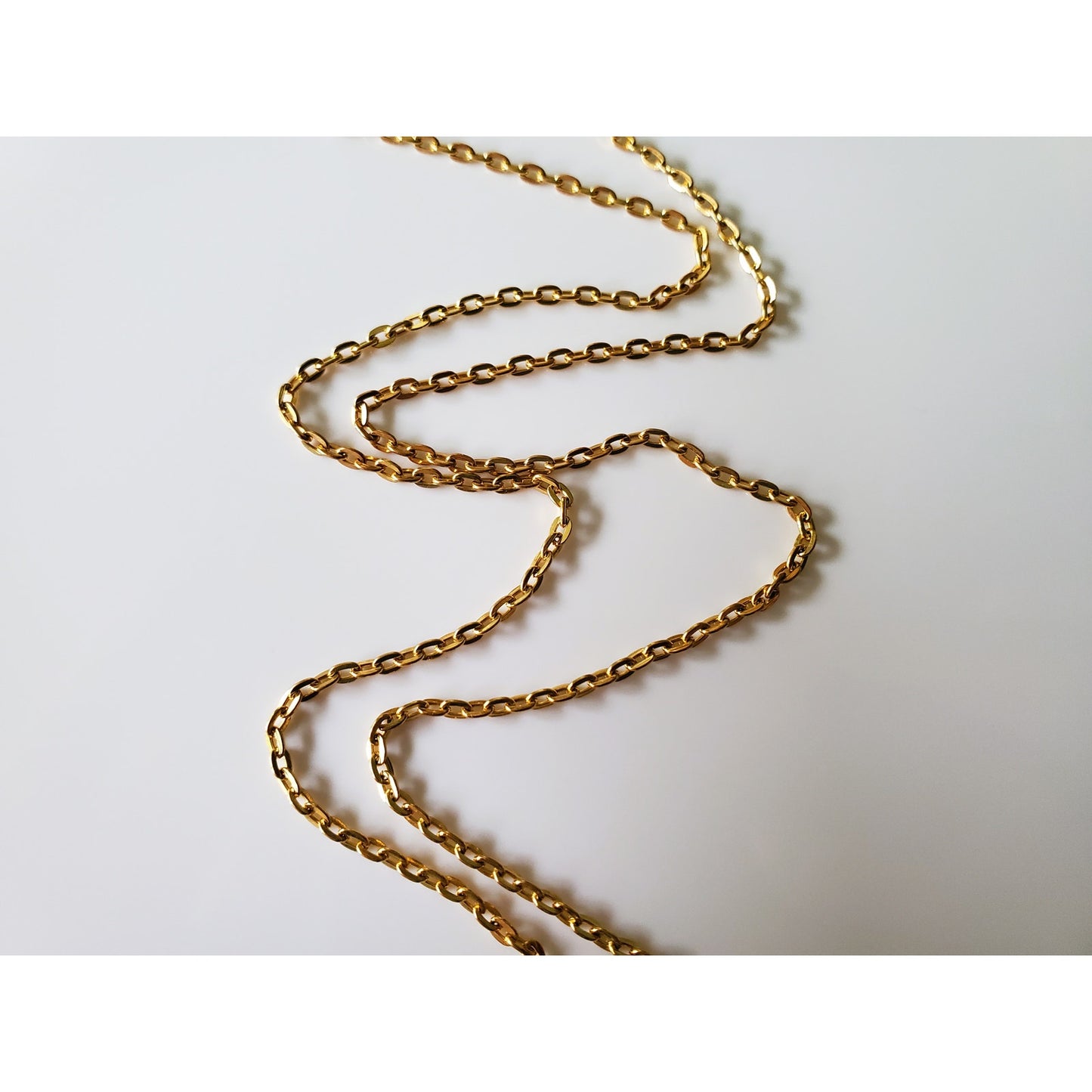 Vintage Thin Small Pearl Chain Necklace