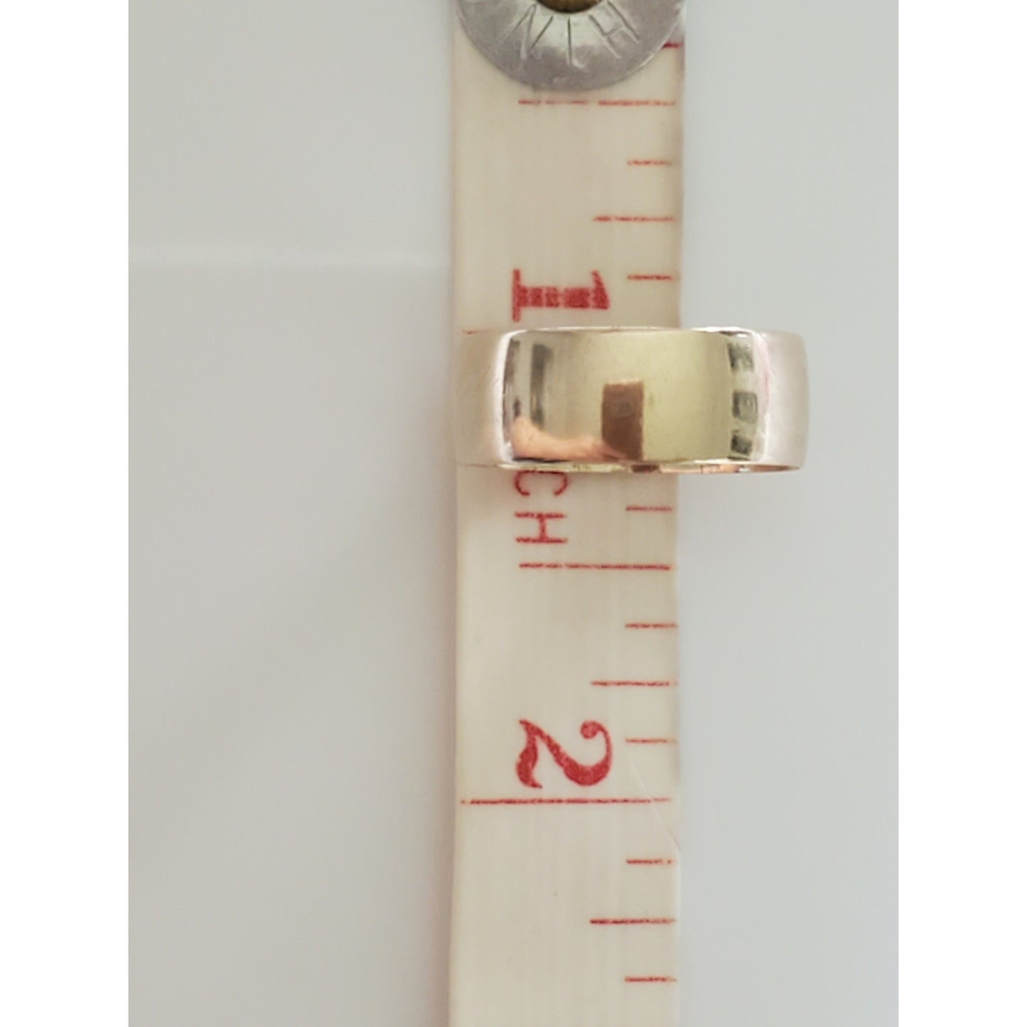 Vintage Victorian 14K Rose Gold Engraved Wide Band Ring