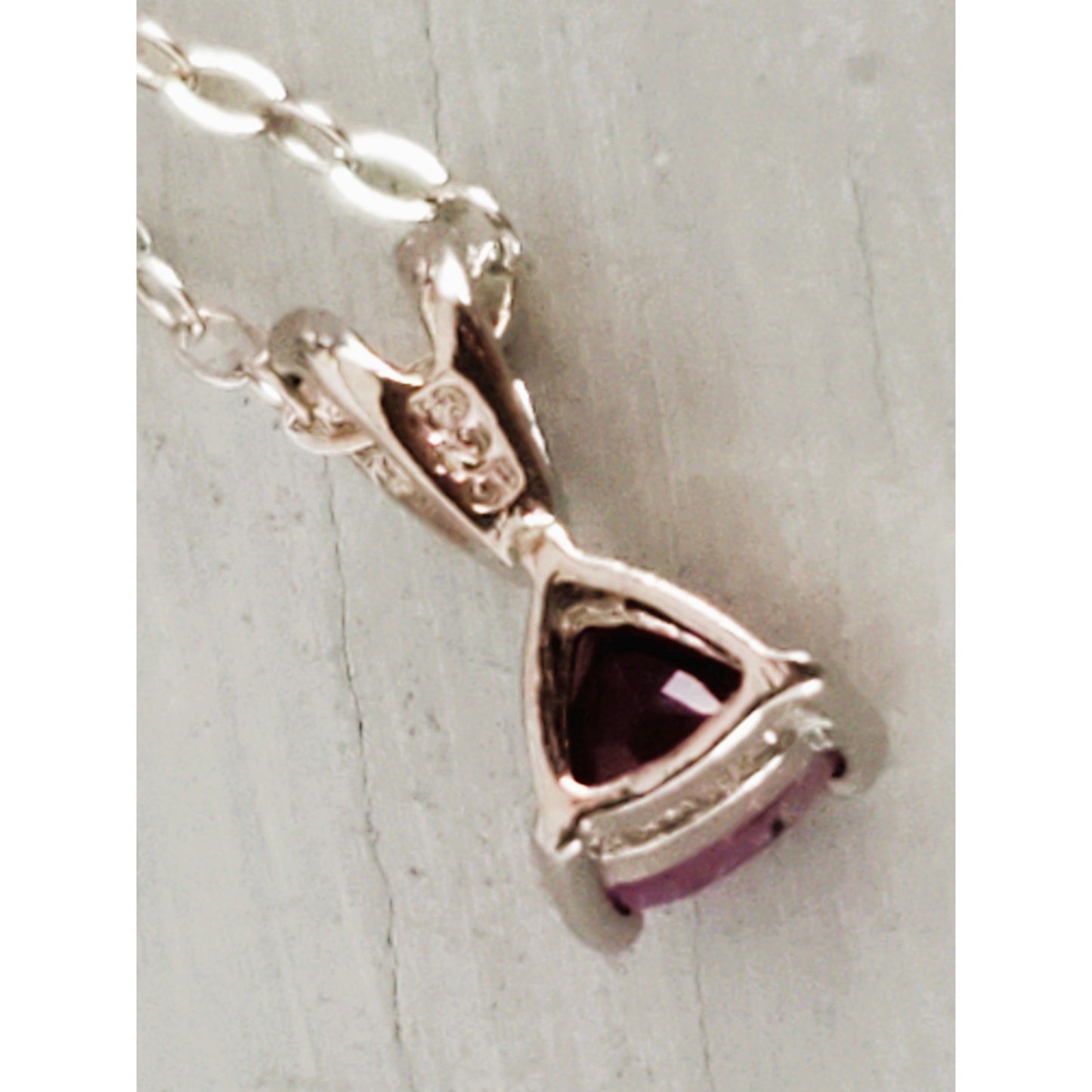 Ruby Sterling Silver Necklace