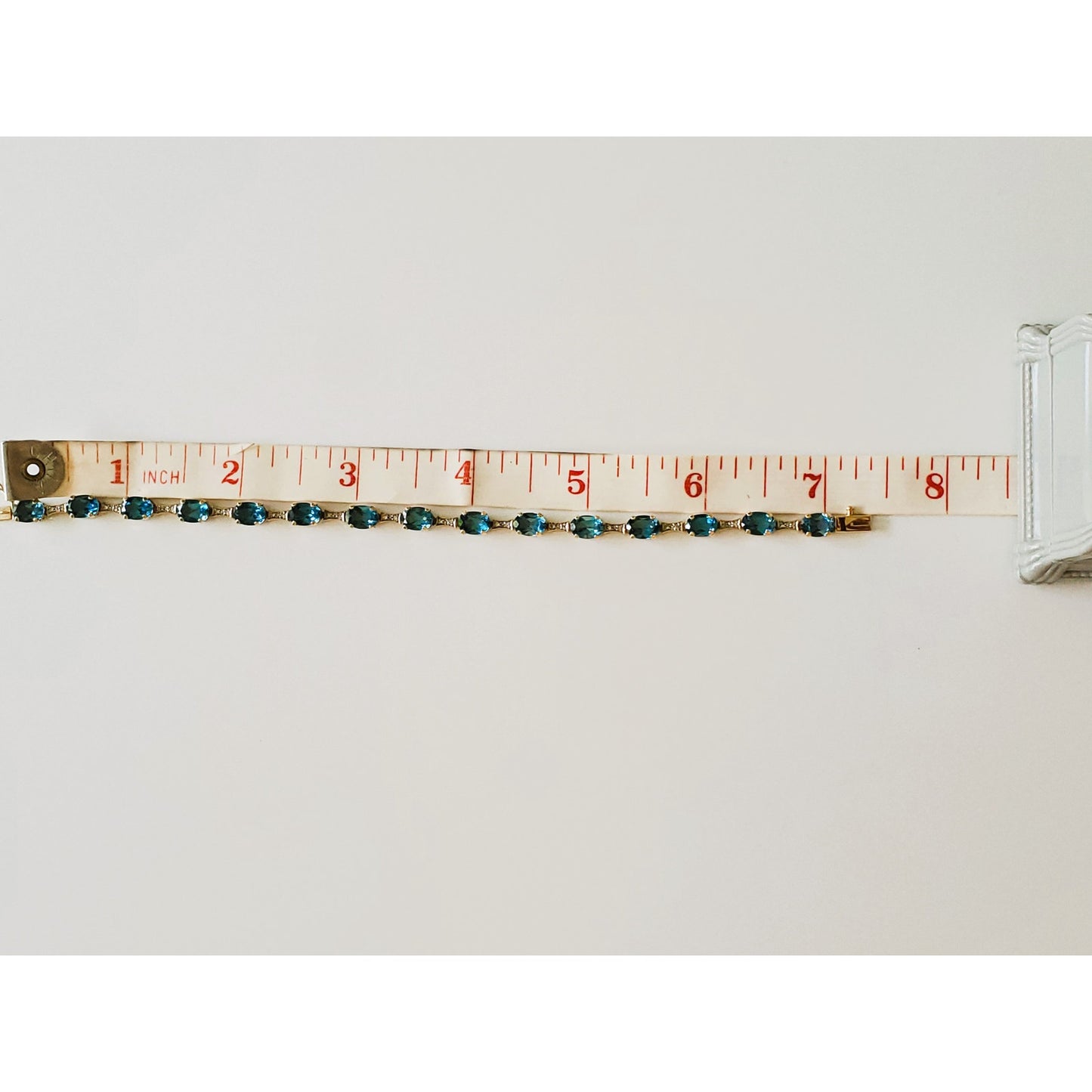 Vintage Topaz and Diamond Tennis Bracelet