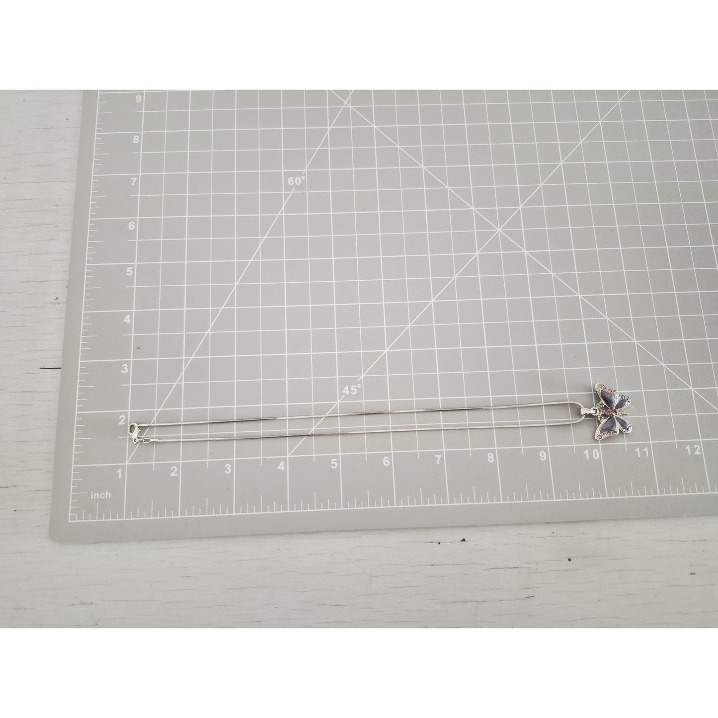 Silver-tone Butterfly Necklace