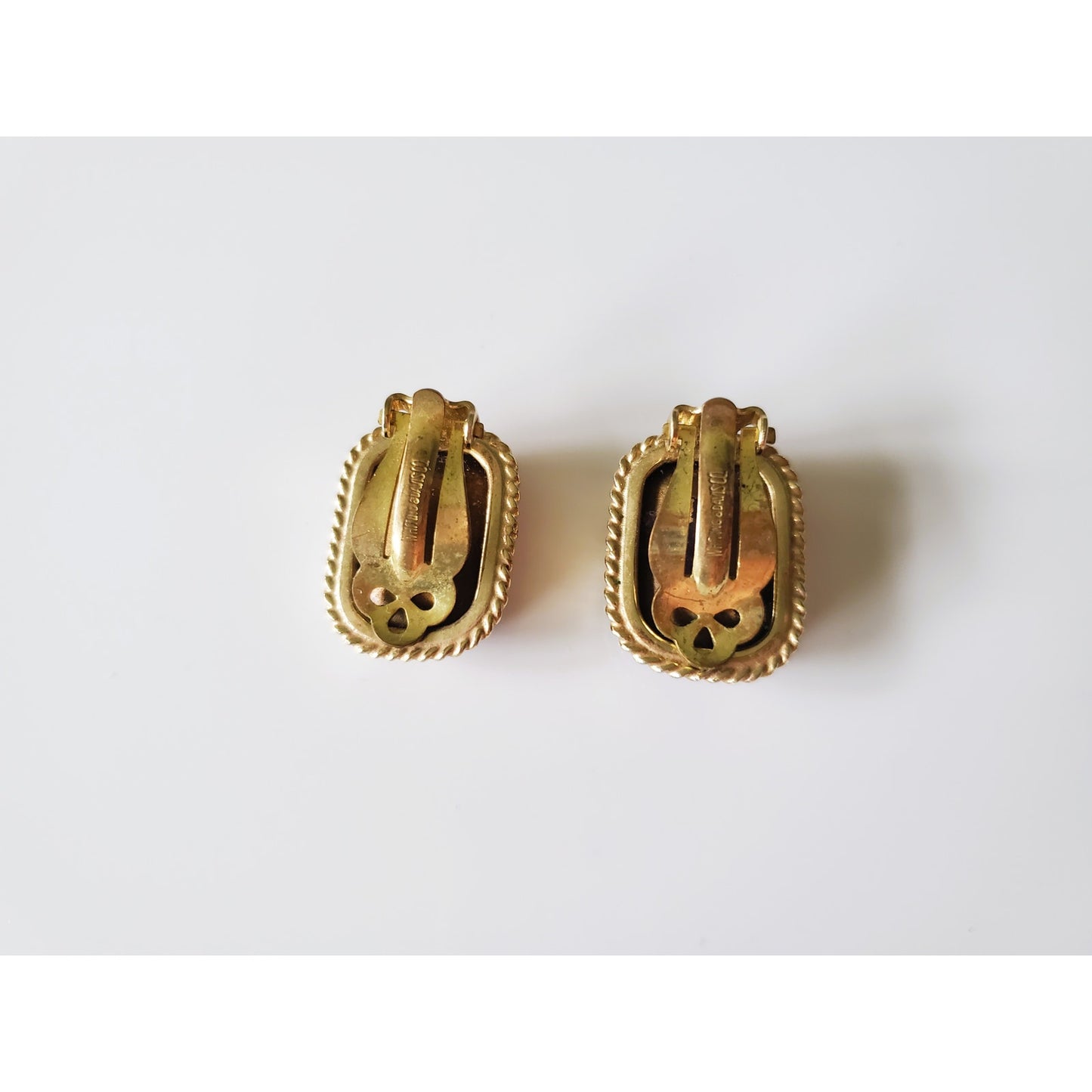 Vintage Whiting & Davis Clip On Earrings