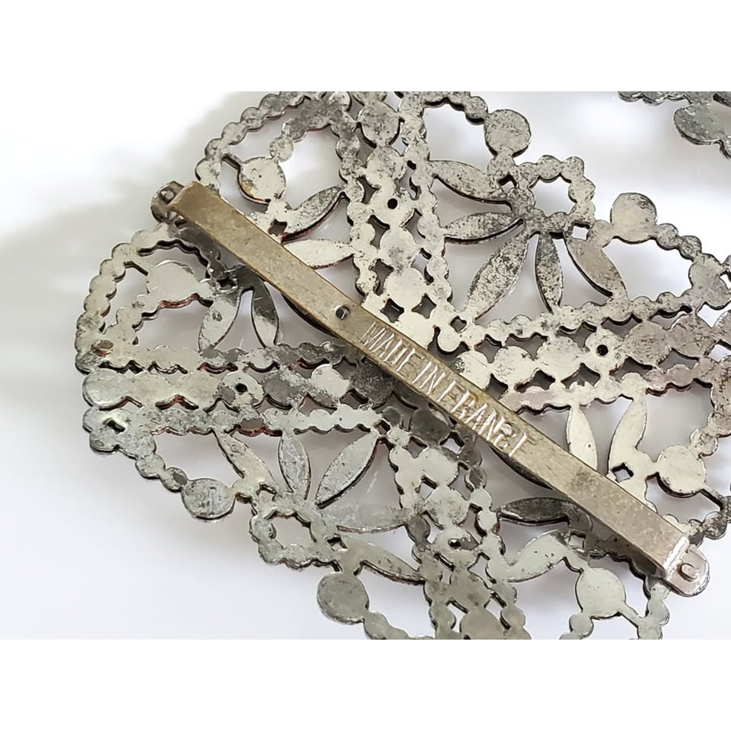 Antique Marcasite Shoe Clips - Made in France