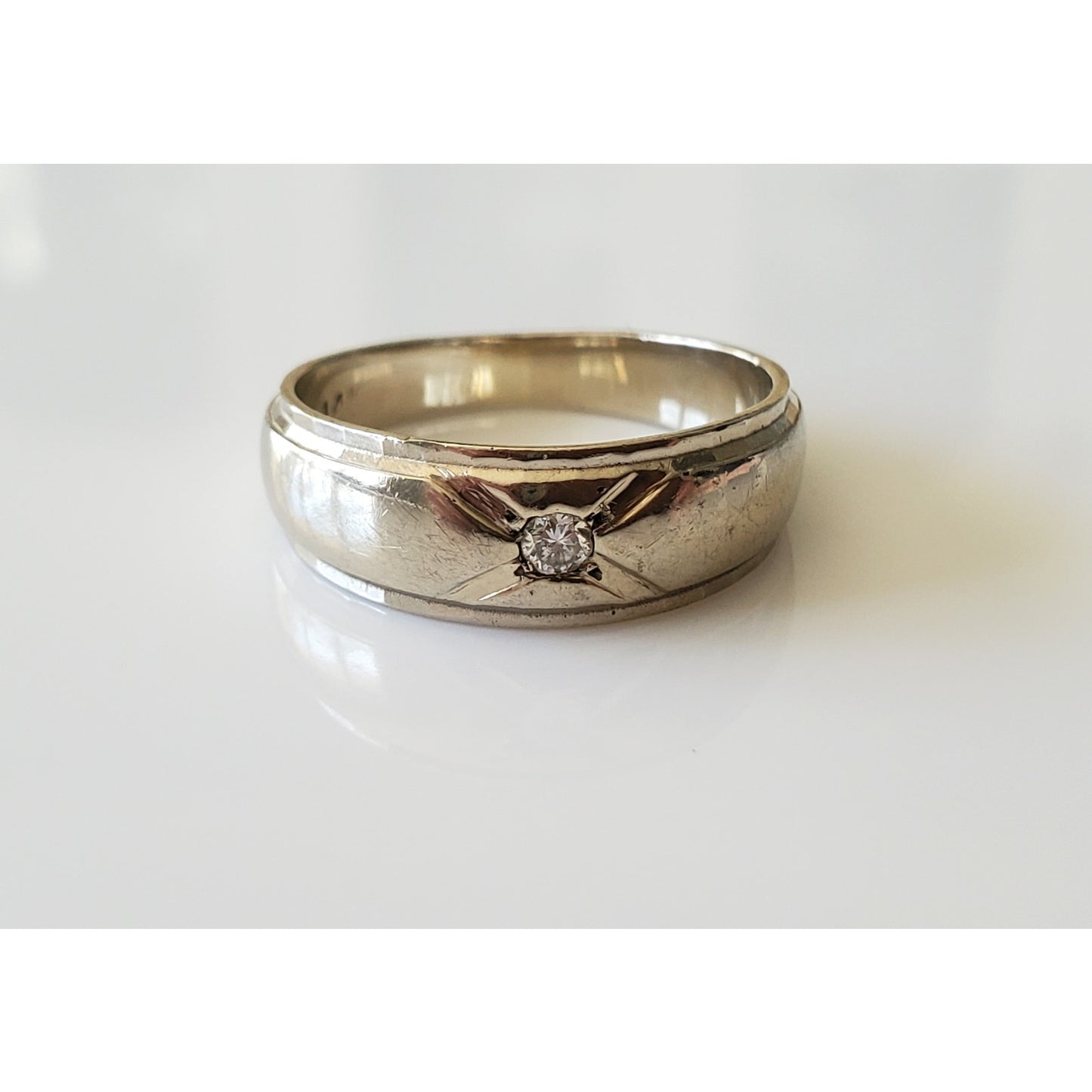Retro Vintage Diamond Ring Band