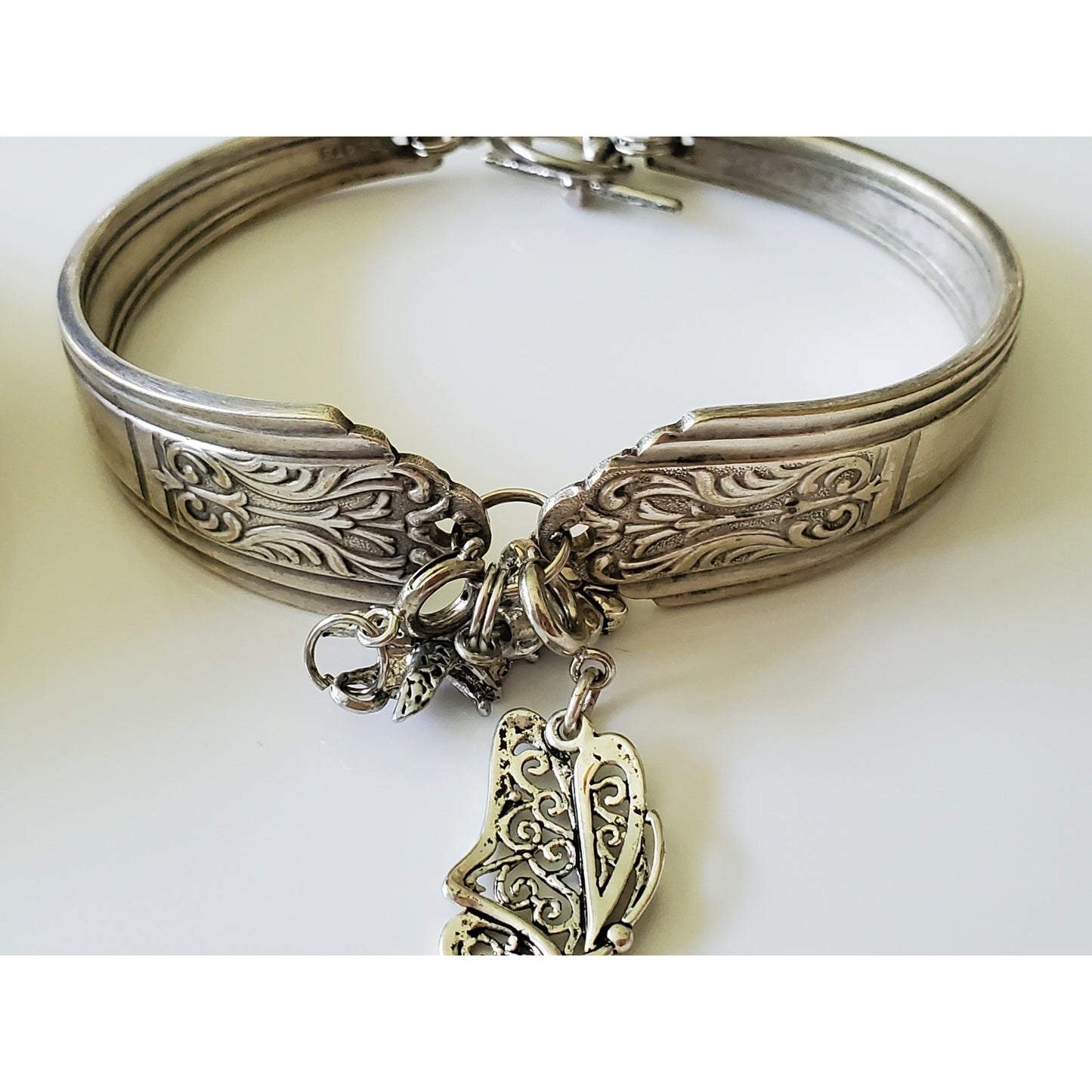 Pair of Vintage Silver Plate Charm Bracelets