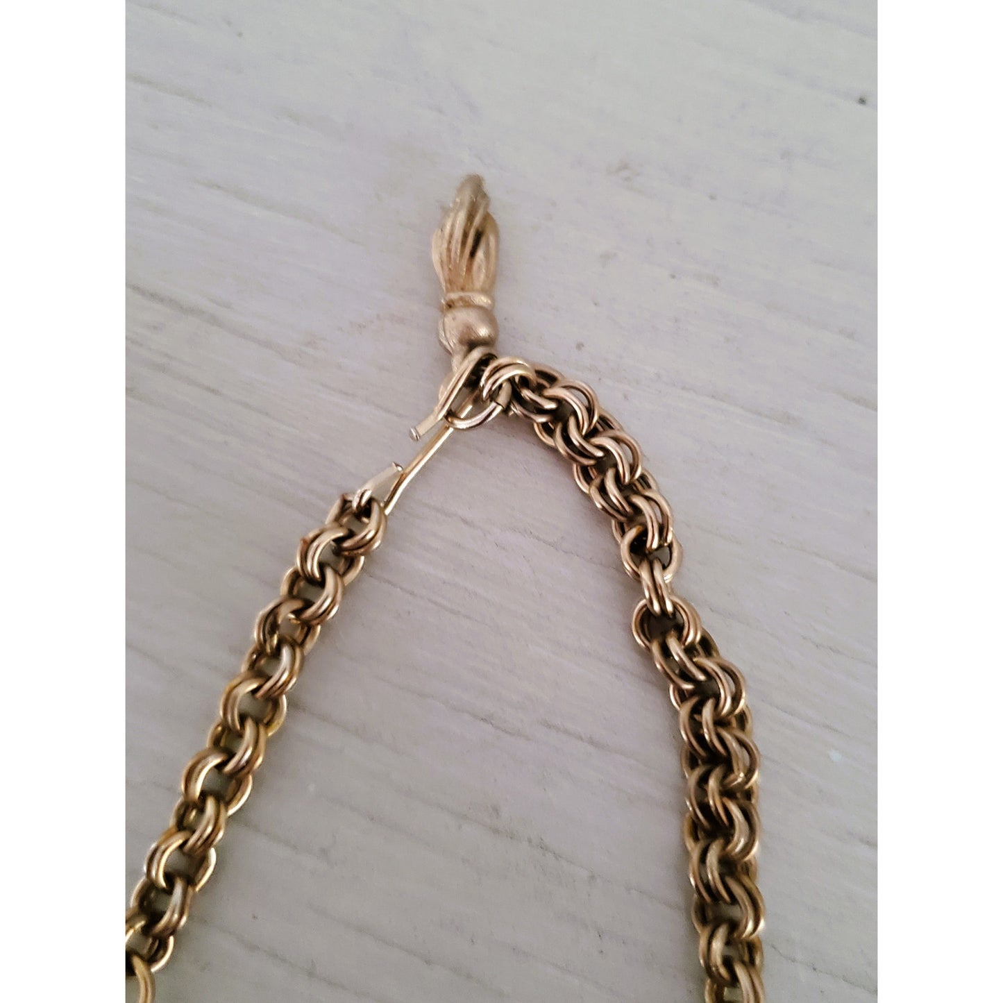 Vintage Brushed Gold Swirl Necklace and Earring Set