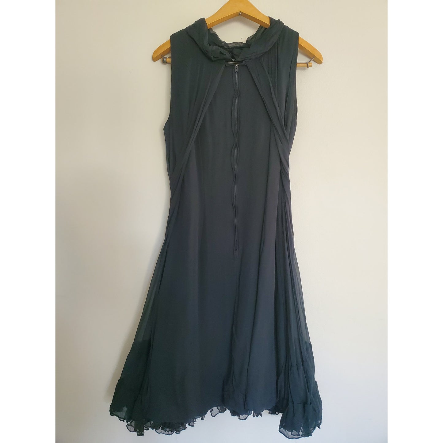 Vintage Jr Theme Black Mini Dress