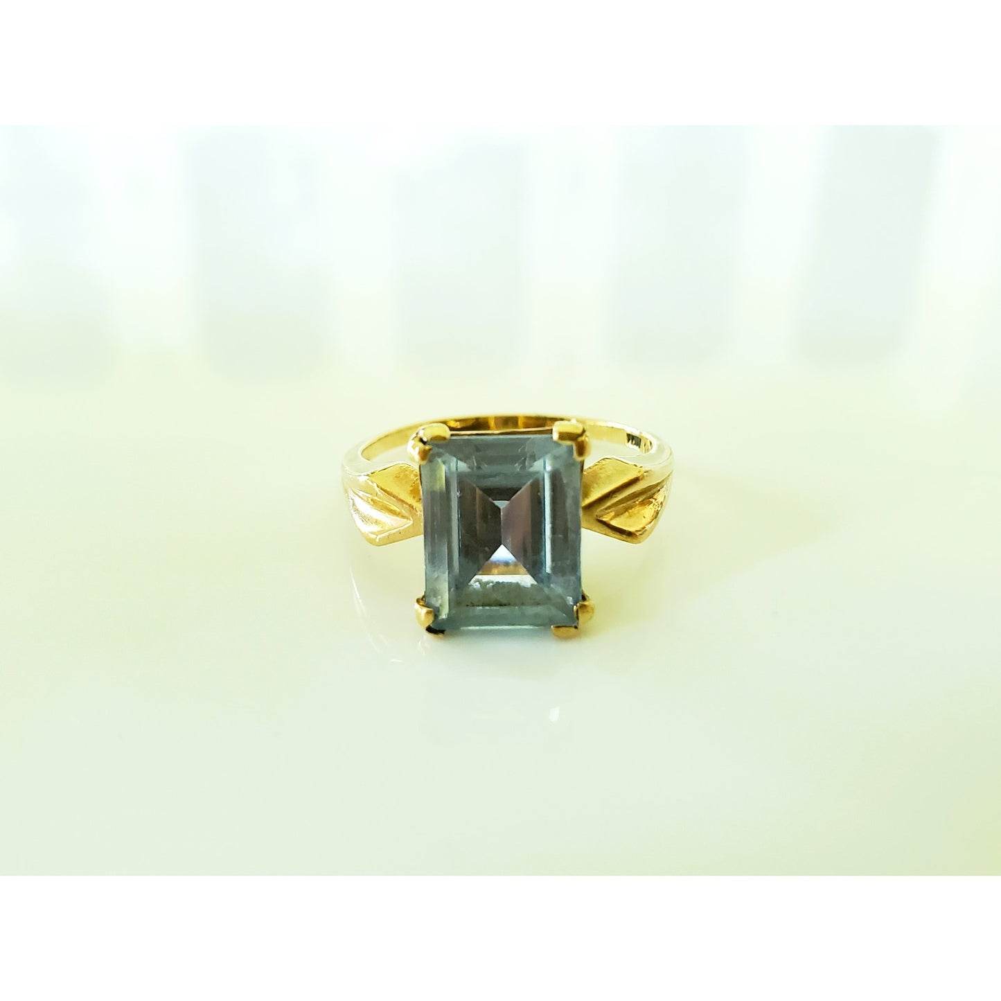 Vintage 10k Gold Topaz Ring