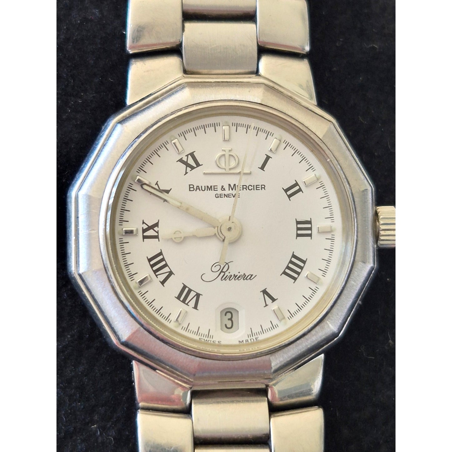 Baume & Mercier Geneve Rivieria Stainless Steel Watch 5231