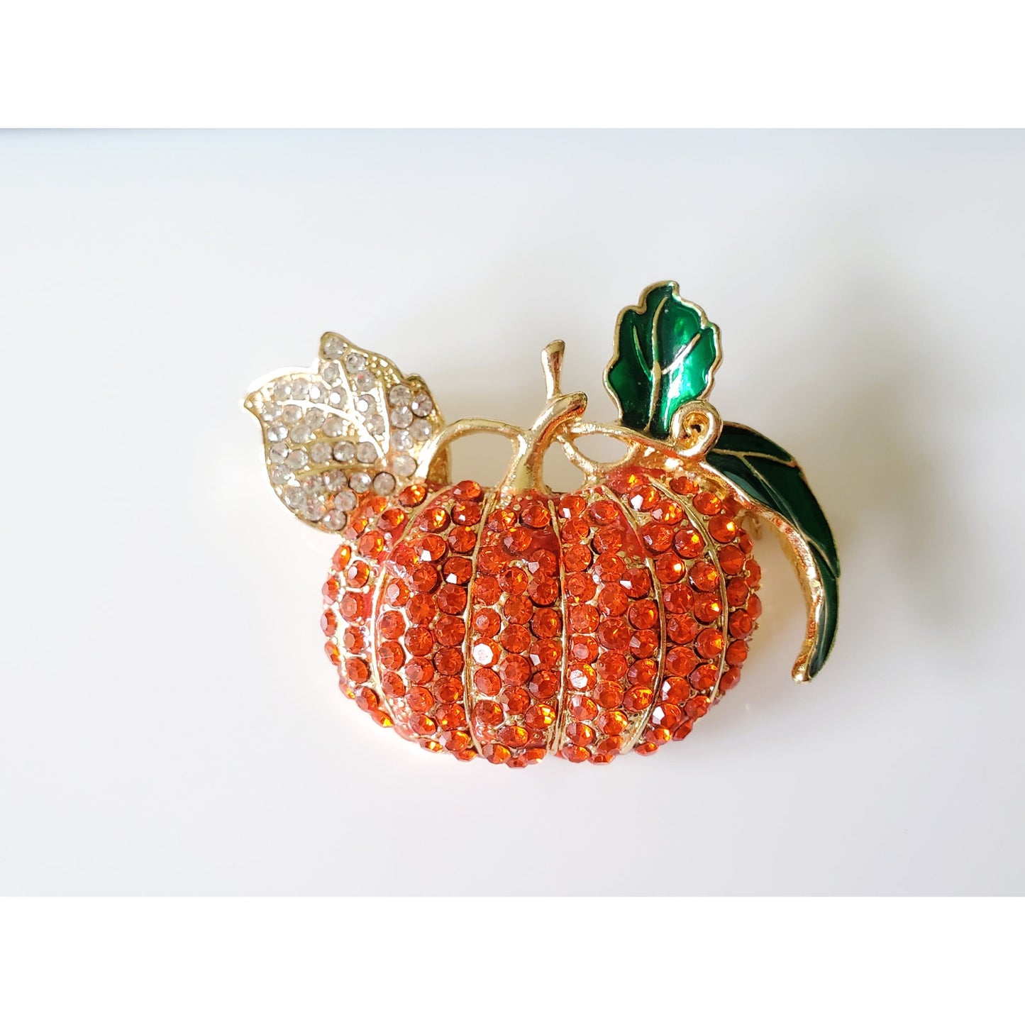 Vintage Napier Rhinestone Autumn Brooch