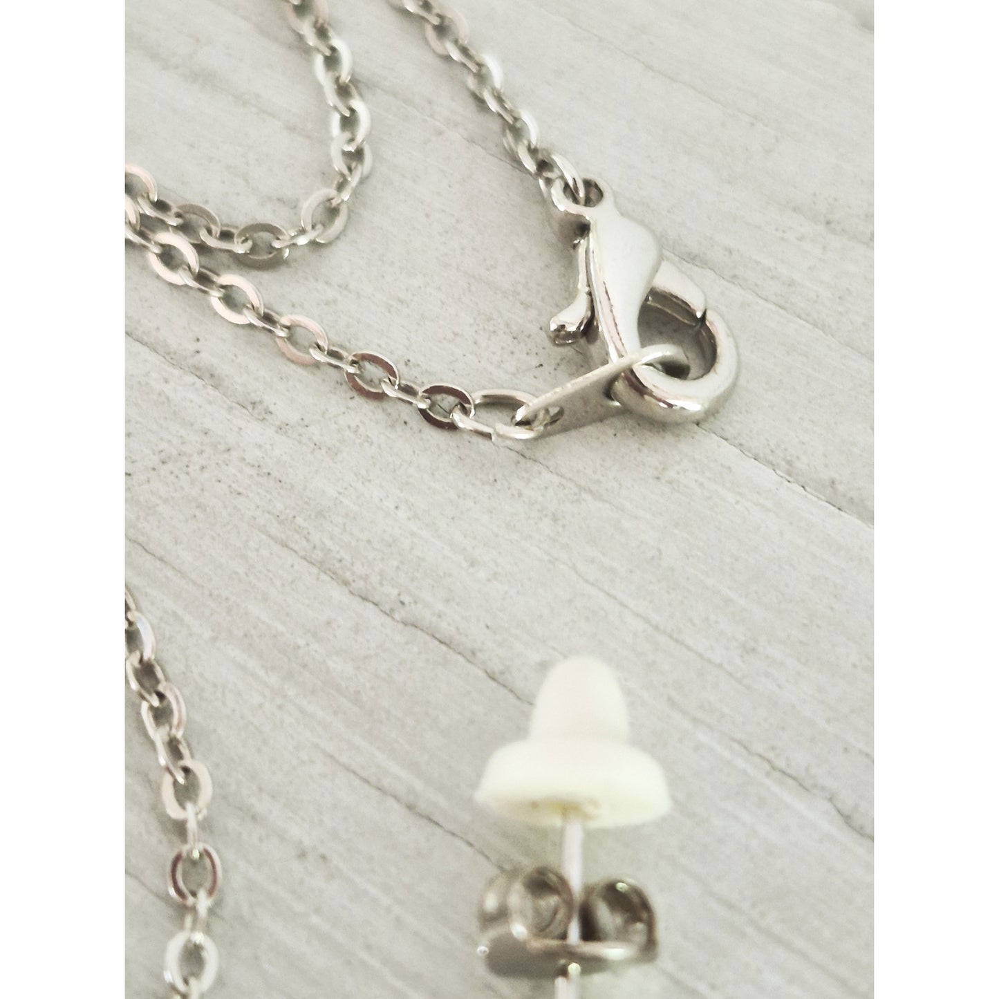 Vintage Dolphin Necklace and Earring Set