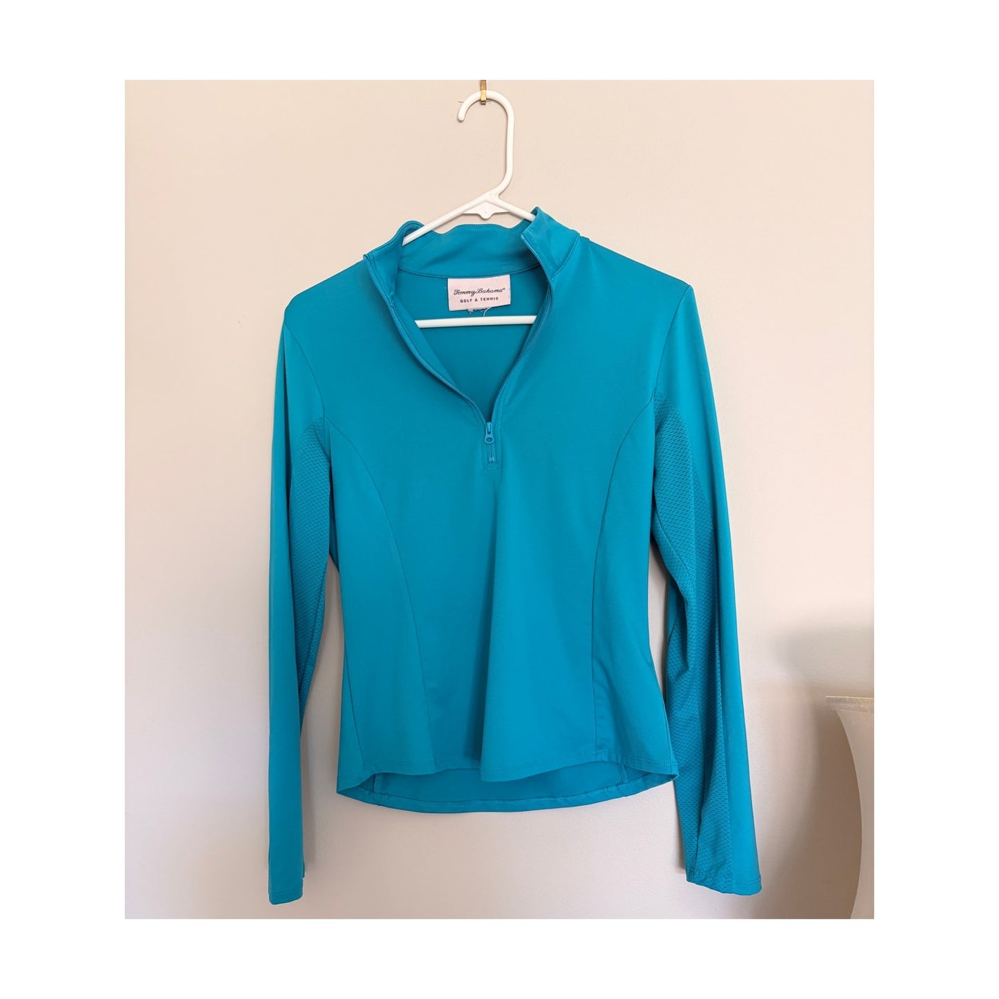 Tommy Bahamas Turquoise Long Sleeve Zip Up