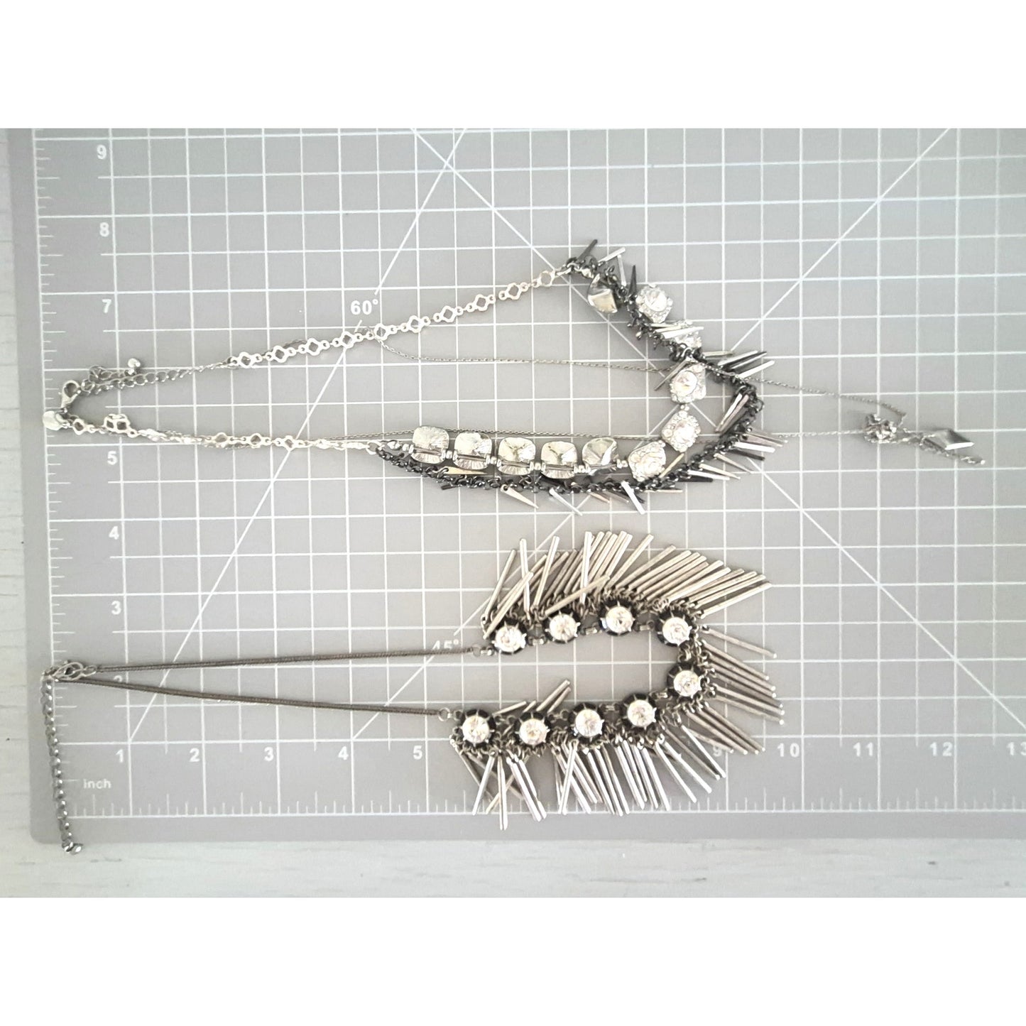 Modern Silvertone and Rhinestone Jewelry Lot