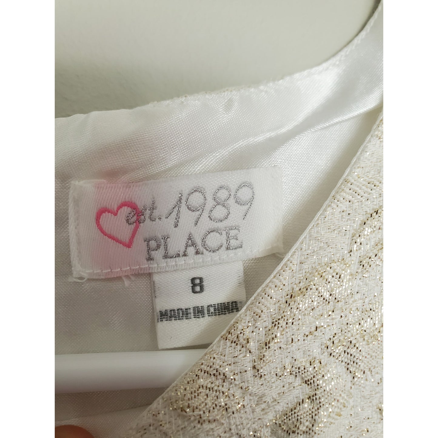 1989 Place Little Girls' White Dress