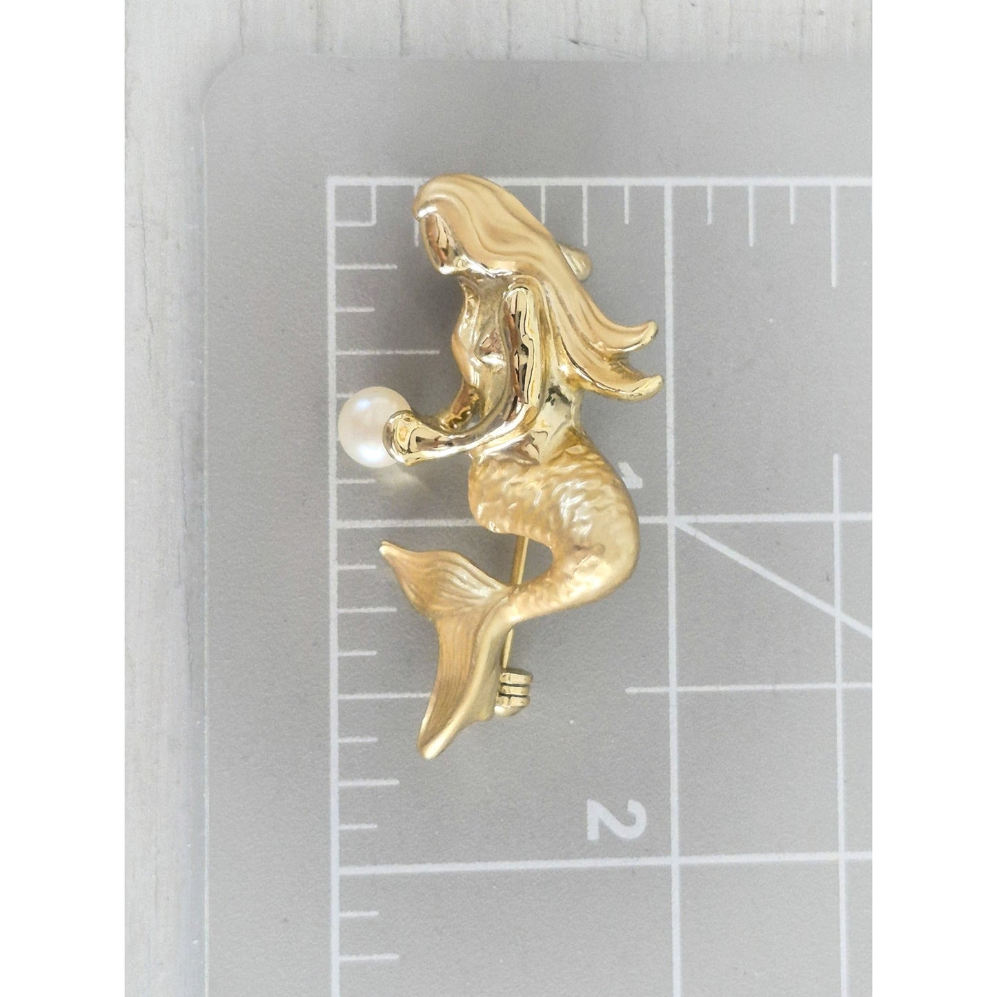 Vintage Mermaid Brooch In Original Box - Gigis Accessories by Louis Giusti