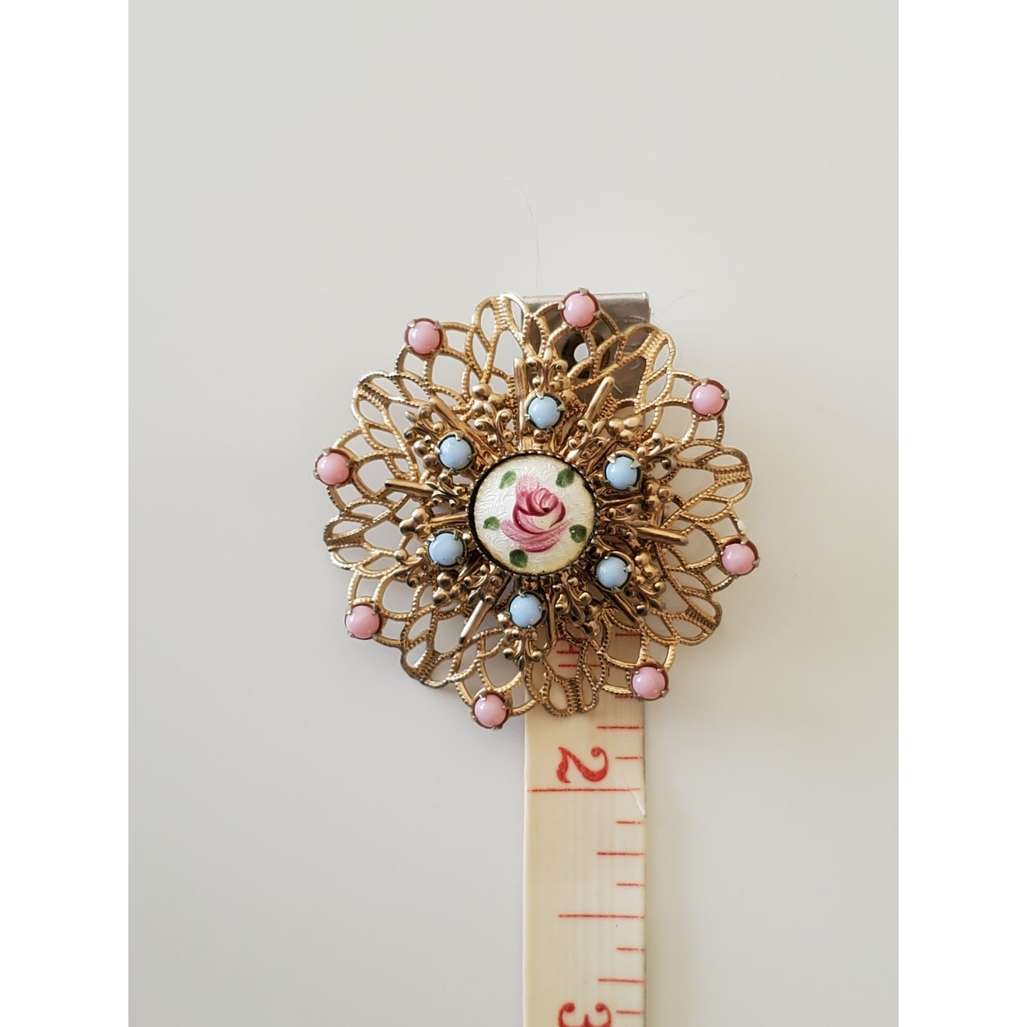 Vintage Pastel Floral Brooch