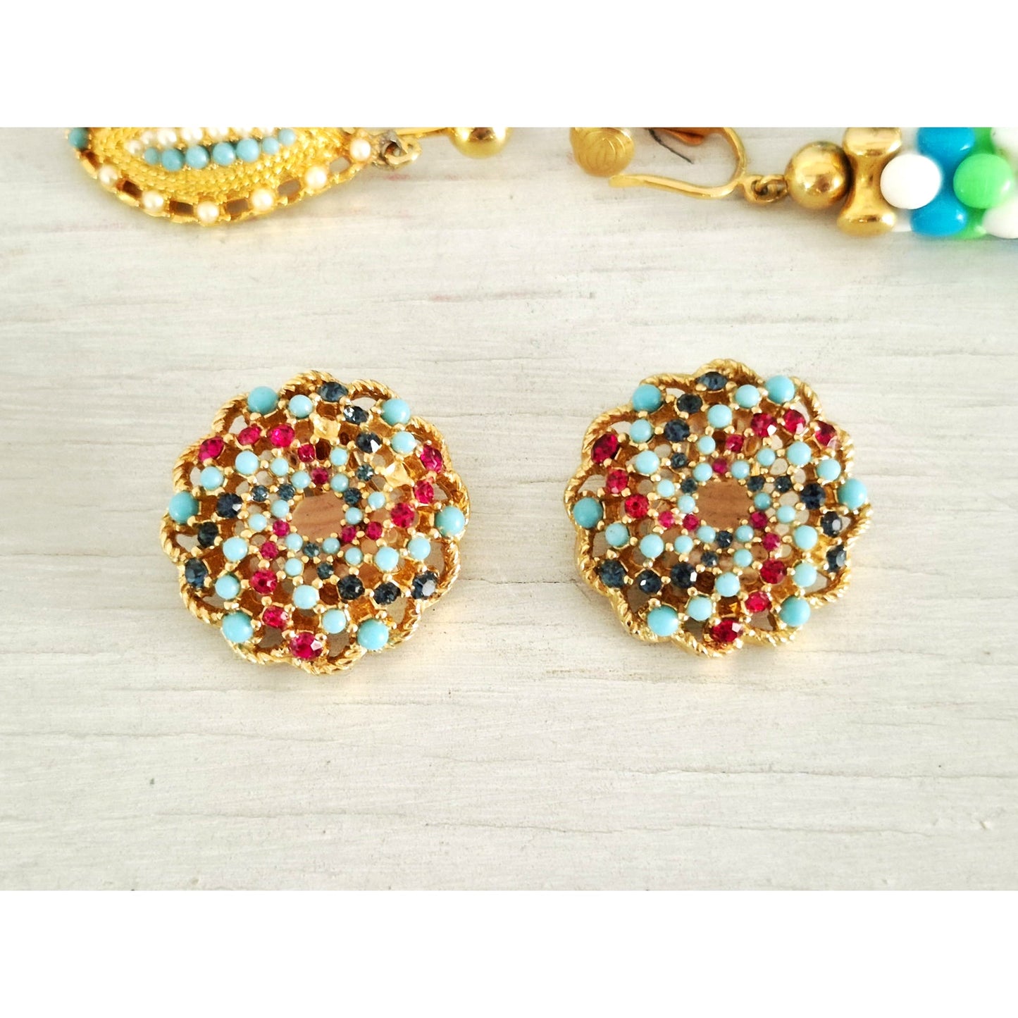Vintage Lot of Sarah Coventry Clip on Earrings Lot of 3