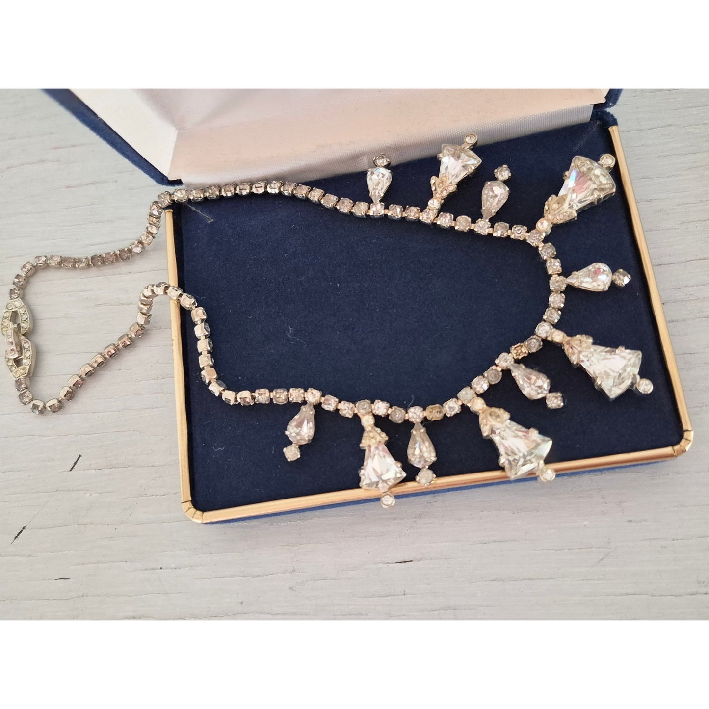 Vintage Kramer Designer Rhinestone Necklace