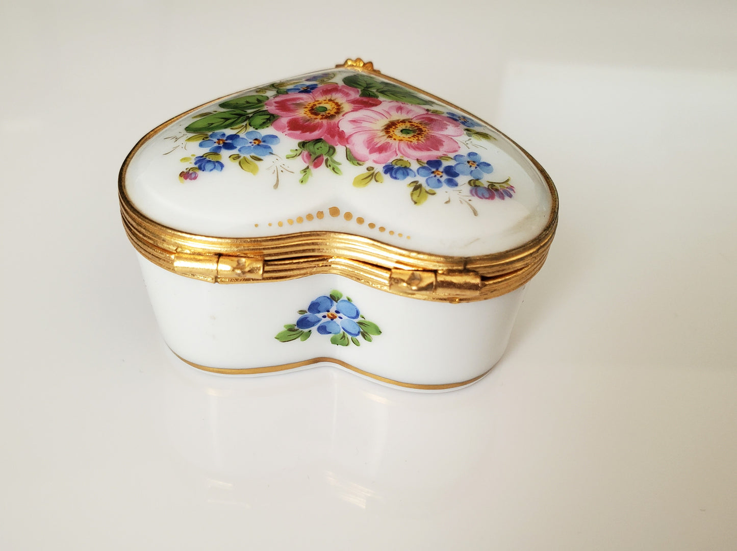 Vintage Limoges France Floral Trinket Box