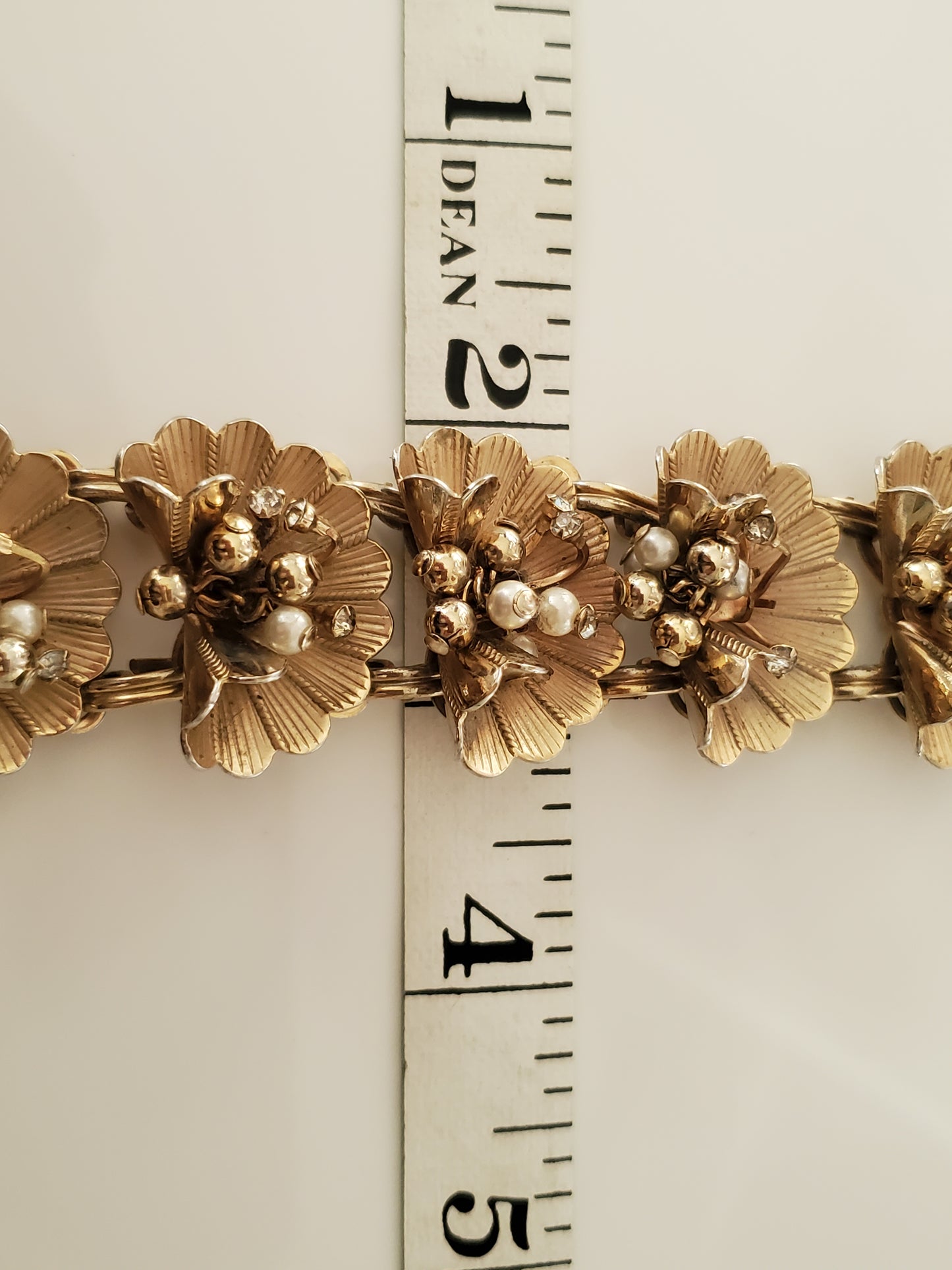 Vintage Flower Cluster Bracelet