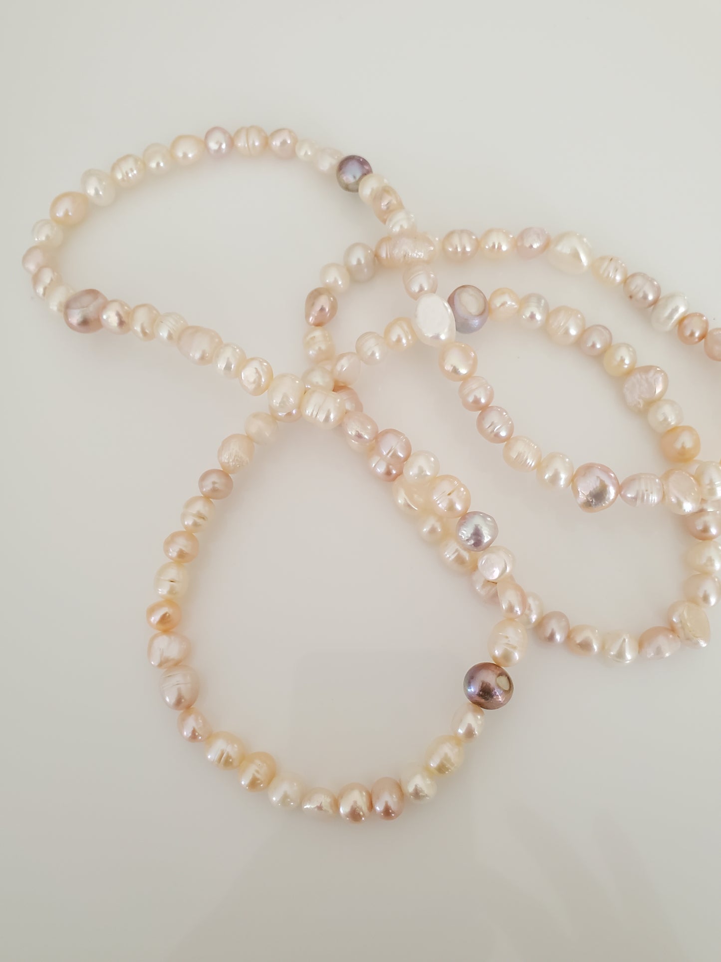 Cultured Freshwater Pink and Lavendar Tone Pearl Necklace by JTV