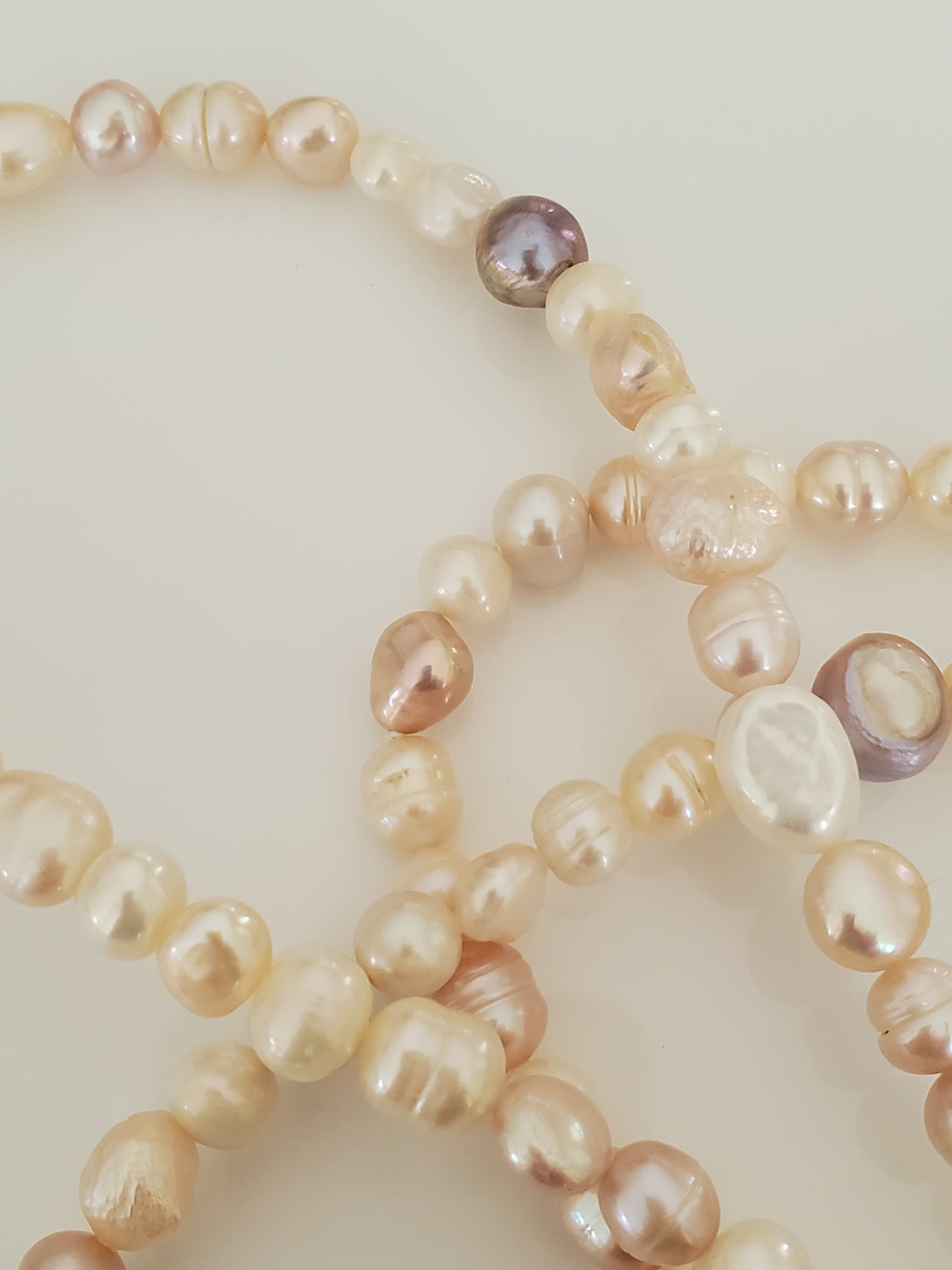 Cultured Freshwater Pink and Lavendar Tone Pearl Necklace by JTV