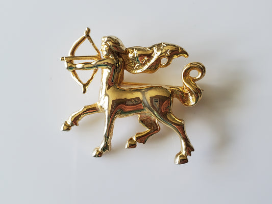 Vintage DA VINCI Sagittaurius Brooch Pin