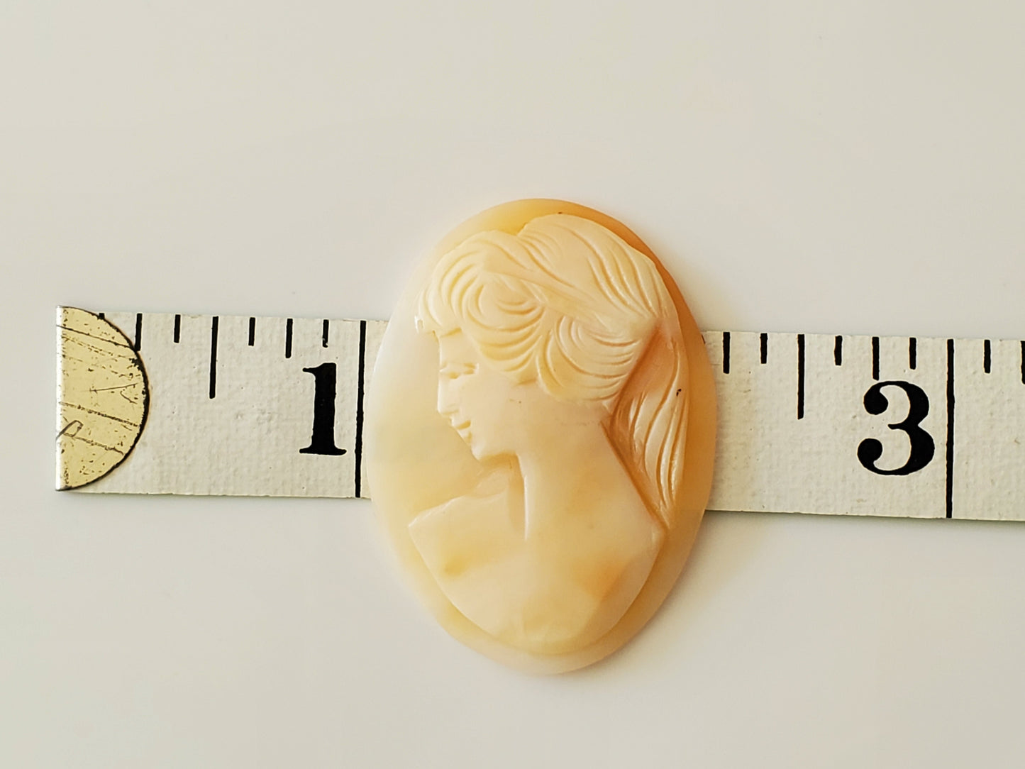 Antique Unmounted Hand Carved Victorian Woman Cameo