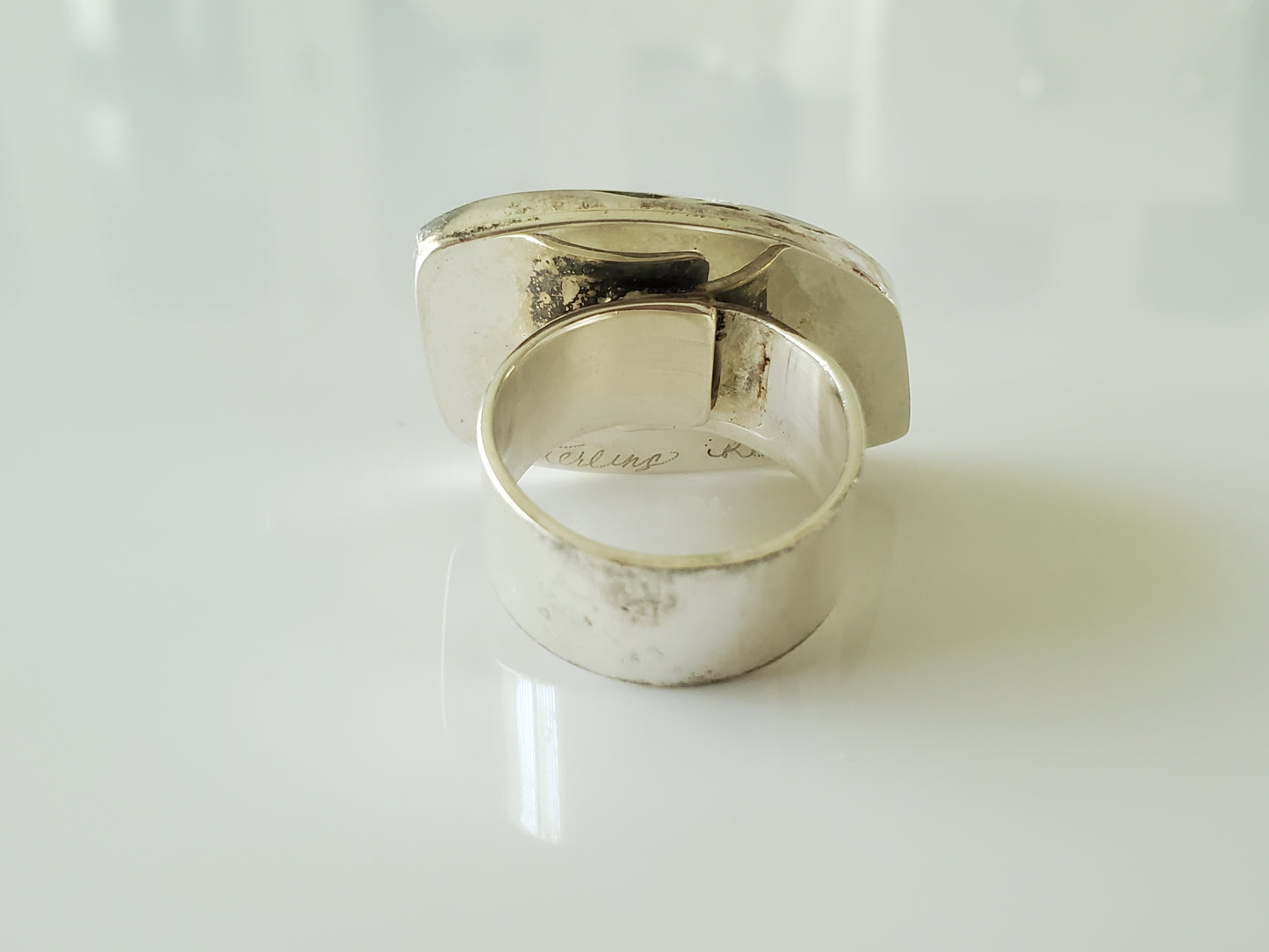 Modern Geometric Sterling Silver Ring by KC