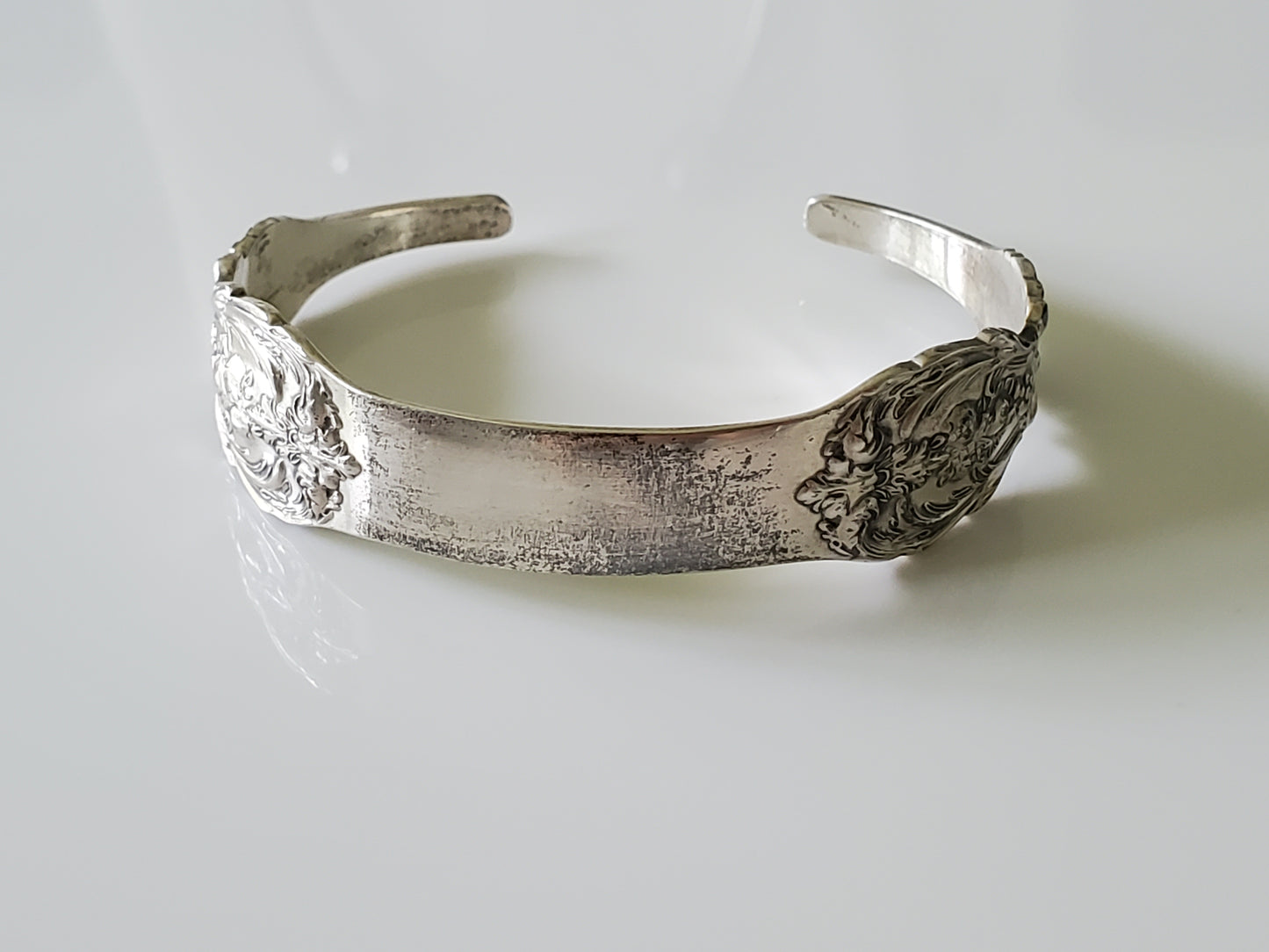 Vintage Sterling Silver Spoon Bangle Bracelet Set